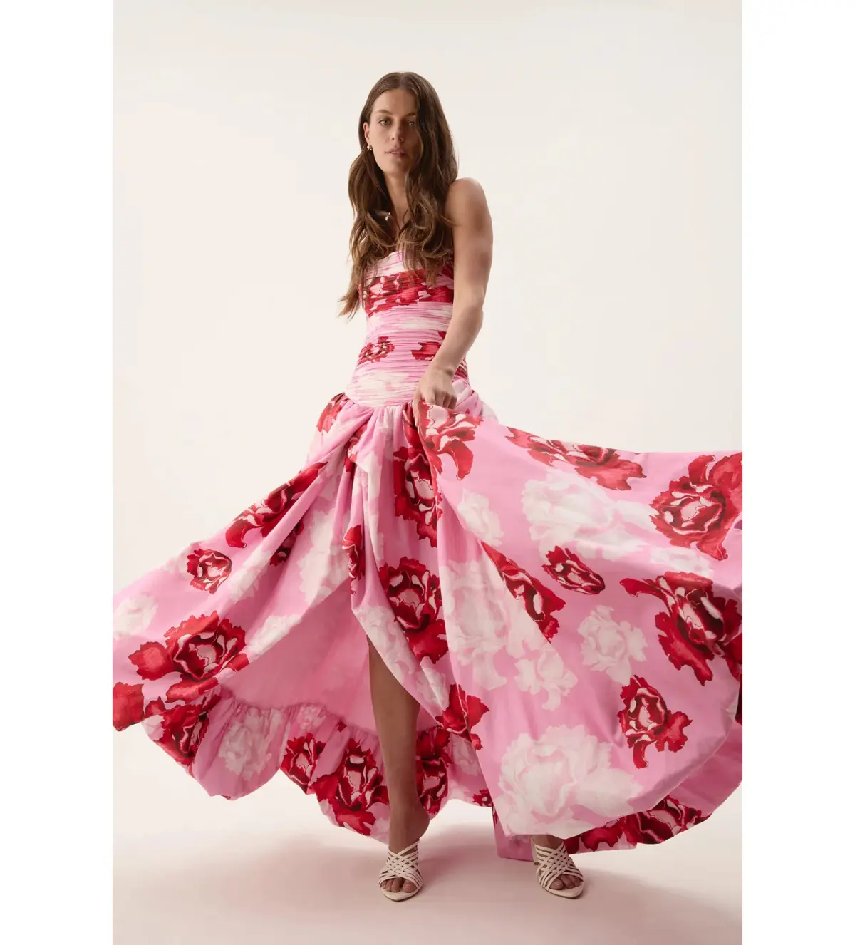 Aje Behold Maxi Dress in Pink Boldly Blooming Size 12 - Image 1