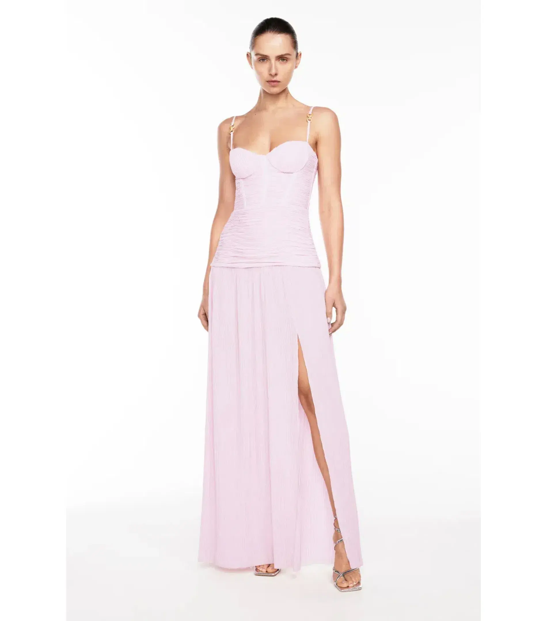 Manning Cartell Double Time Pleat Maxi Dress in Hydrangea Size AU 10 - Image 2