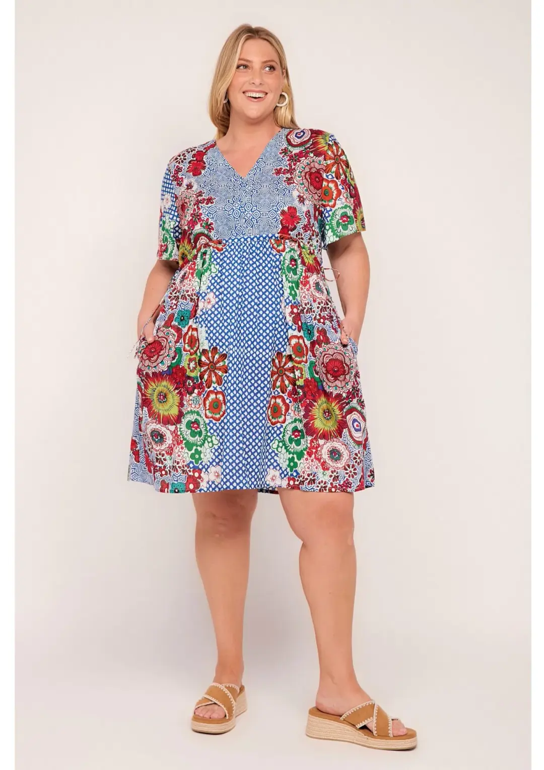 Adrift Iris Short Dress in Saleya Size L / AU 14 for rent on The Volte - main image