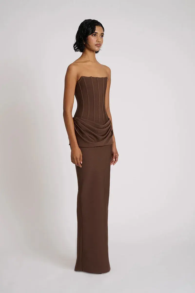 Eliya The Label Hilda Gown Brown Size 12 - Image 3