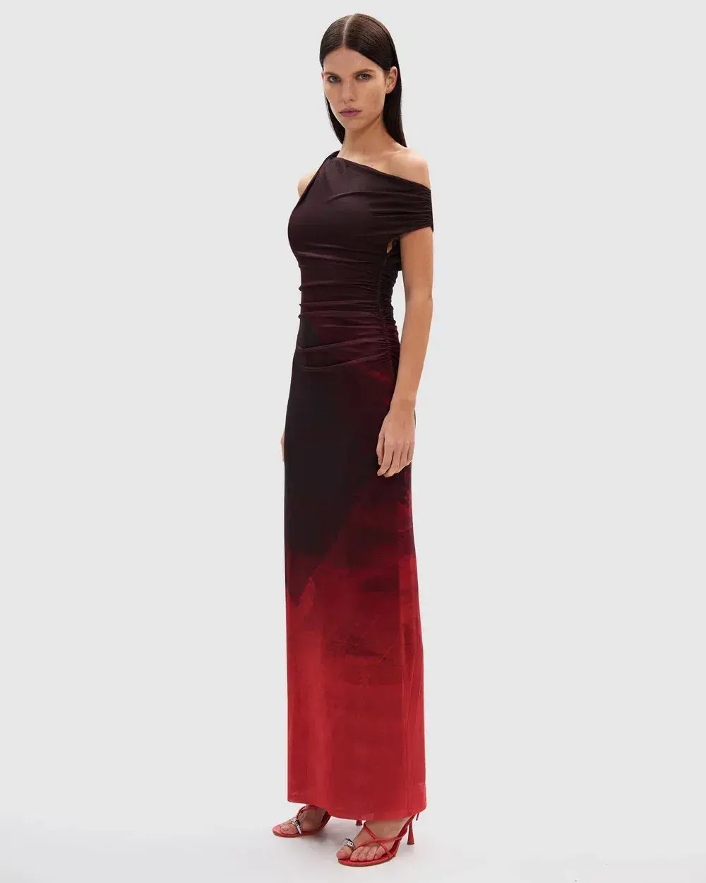 MISHA Nyra Mesh Gown in Venus Print Size 10/M - Image 2