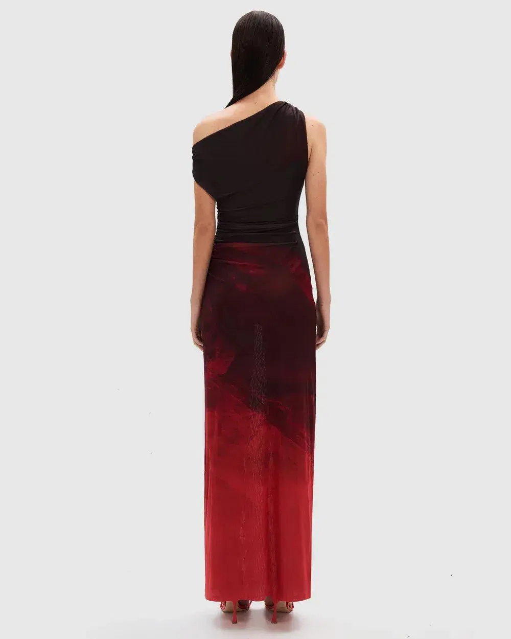 MISHA Nyra Mesh Gown in Venus Print Size 10/M - Image 3