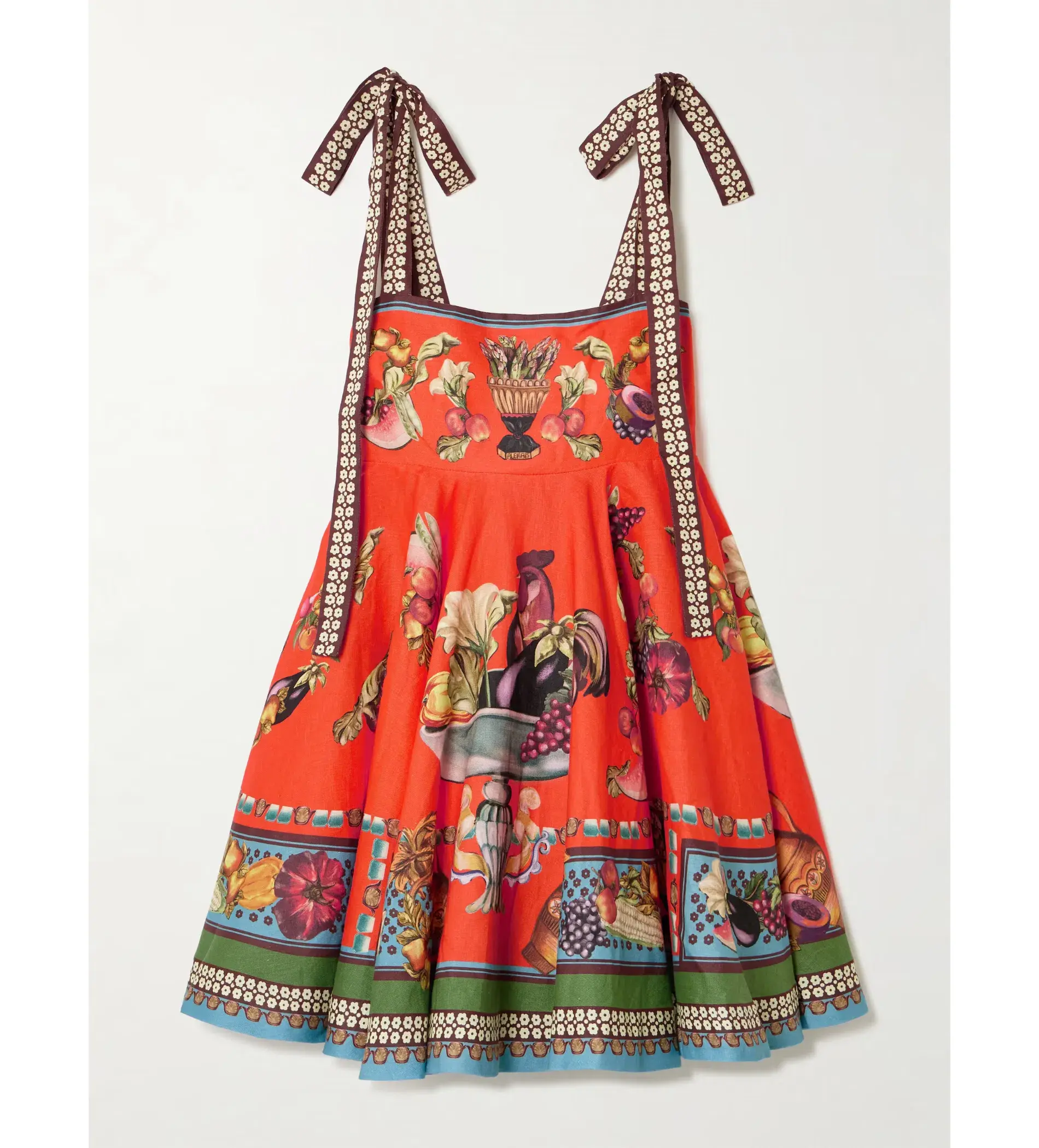 Alemais Rocco Mini Sundress in Orange Print Size AU 8  - Image 5