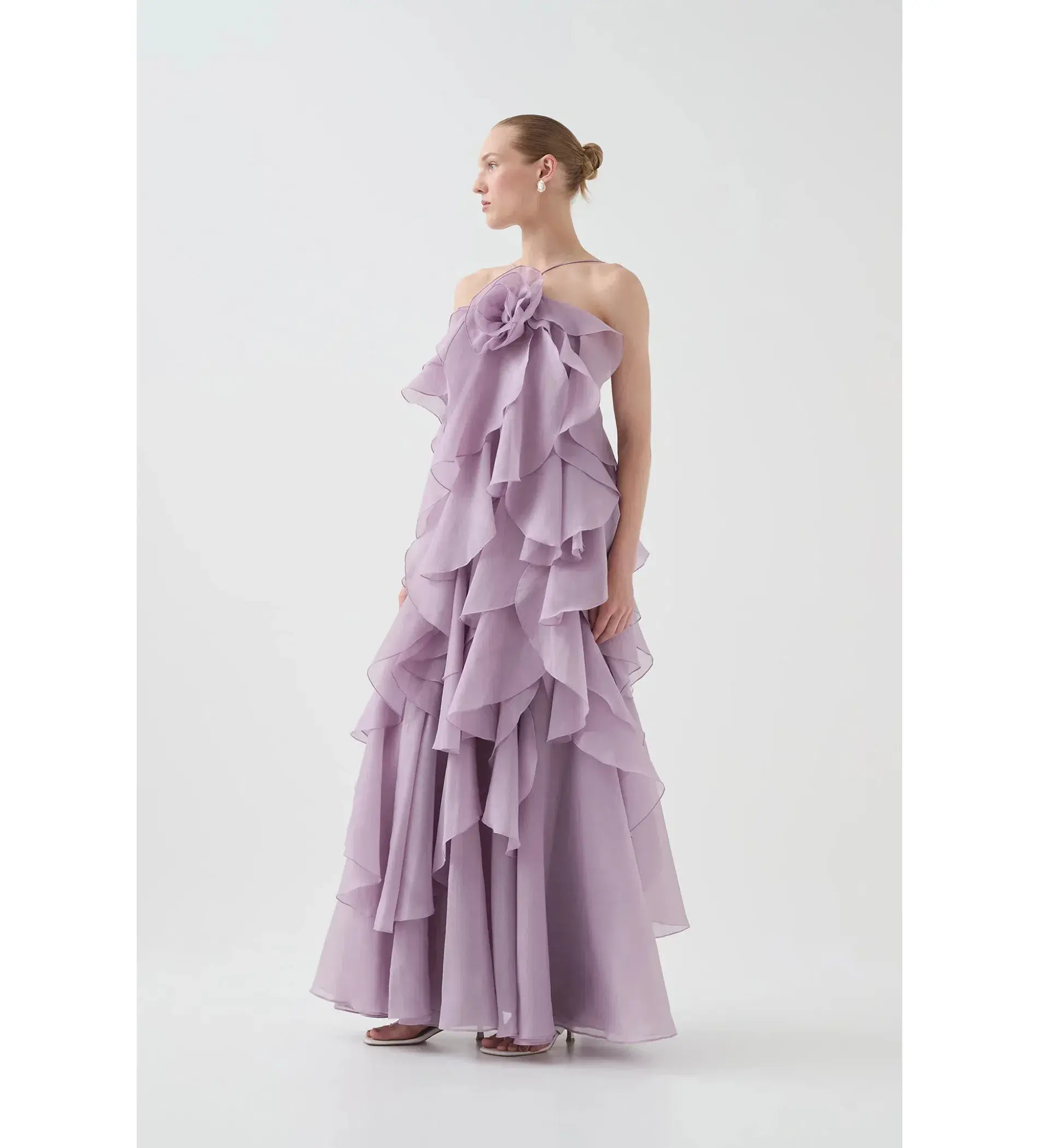 Aje Pandorea Layered Maxi Dress Lilac Size 16/XXL - Image 2