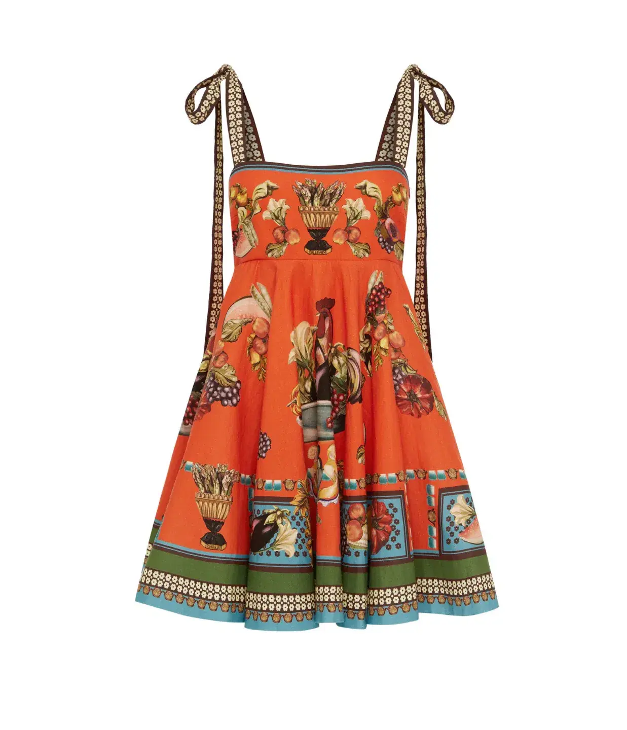 Alemais Rocco Mini Dress Orange Print Size 12 - Image 4