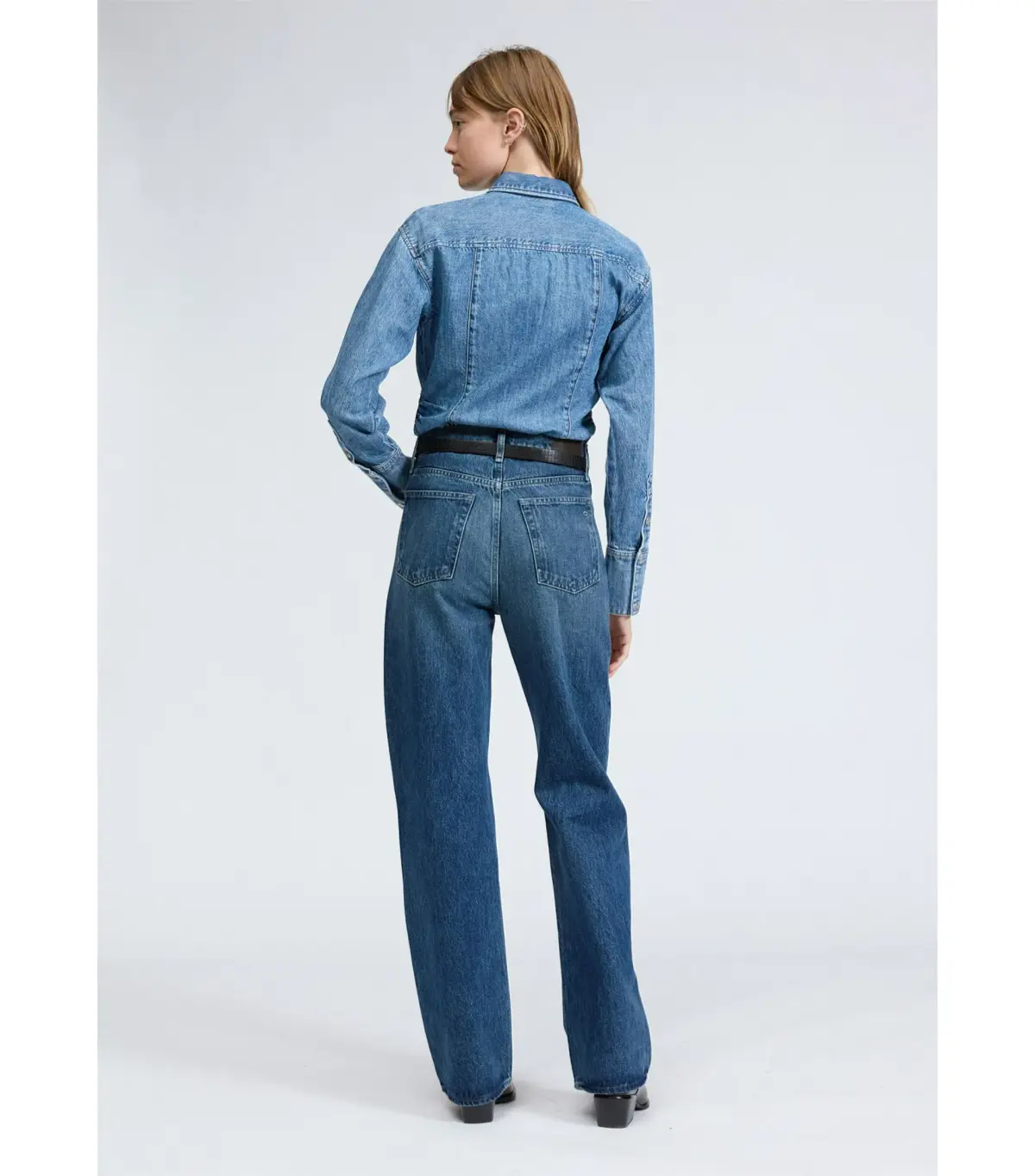 Rag & Bone Shea High Rise Relaxed Straight Jean in Adeline Size AU 10  - Image 2