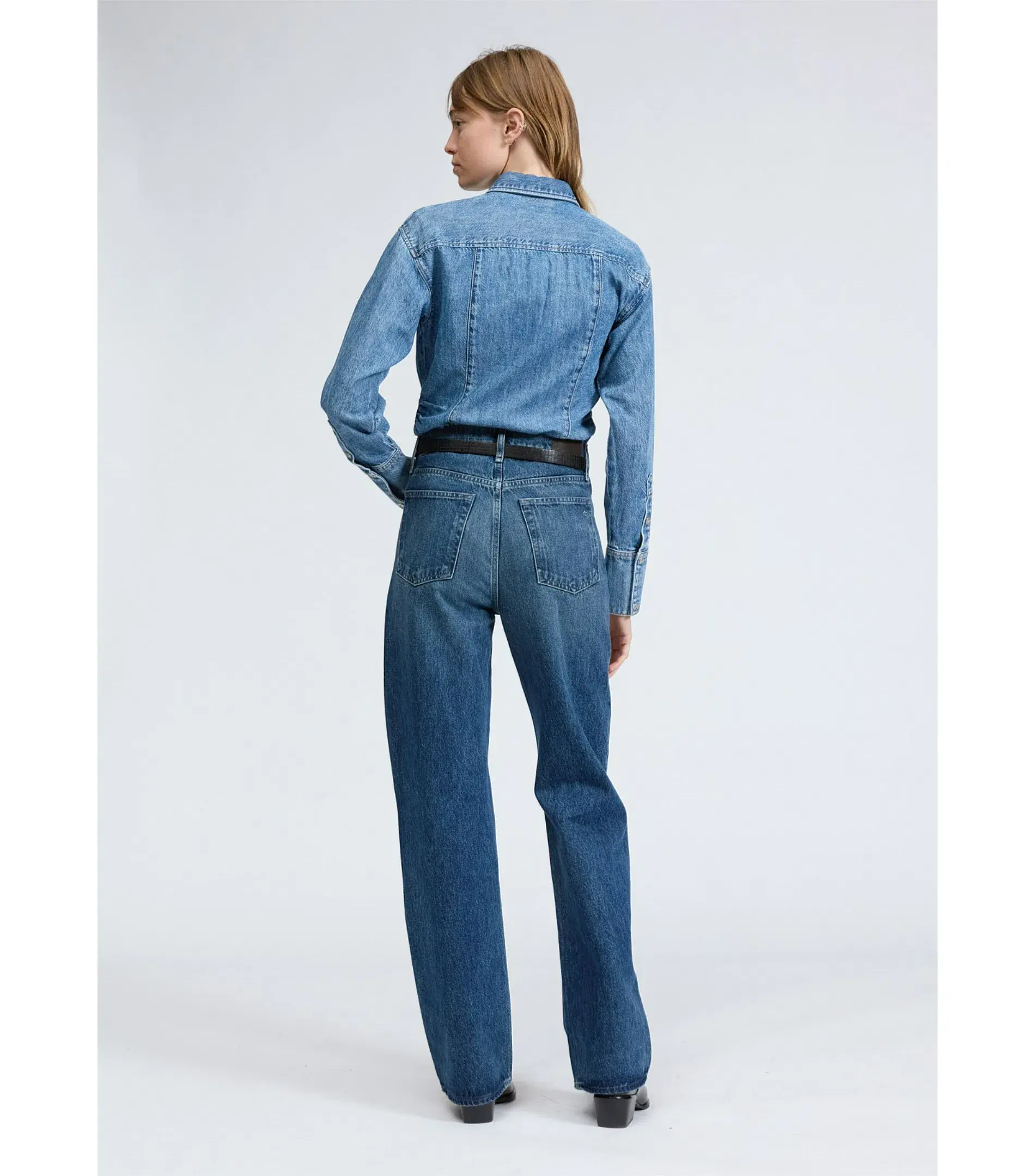 Rag & Bone Shea High Rise Relaxed Straight Jean in Adeline Size AU 10  - Image 2
