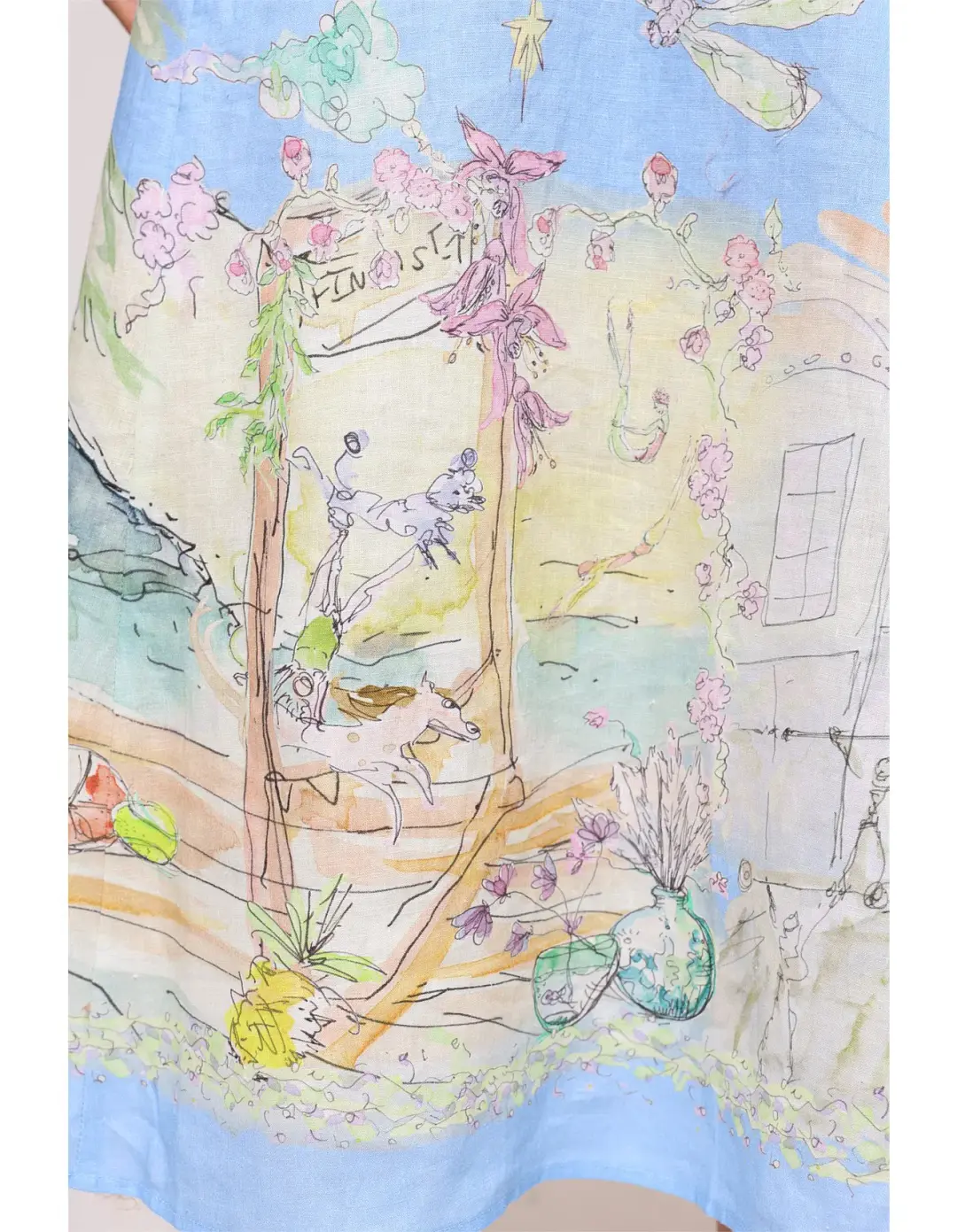 Alemais Anouk Midi Dress Multi Size 8 for rent on The Volte - main image