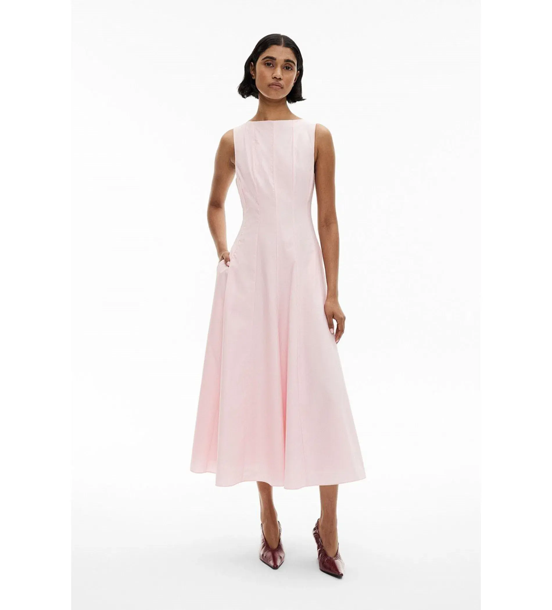 Witchery Panelled Midi Dress Powder Size AU 8 - Image 1