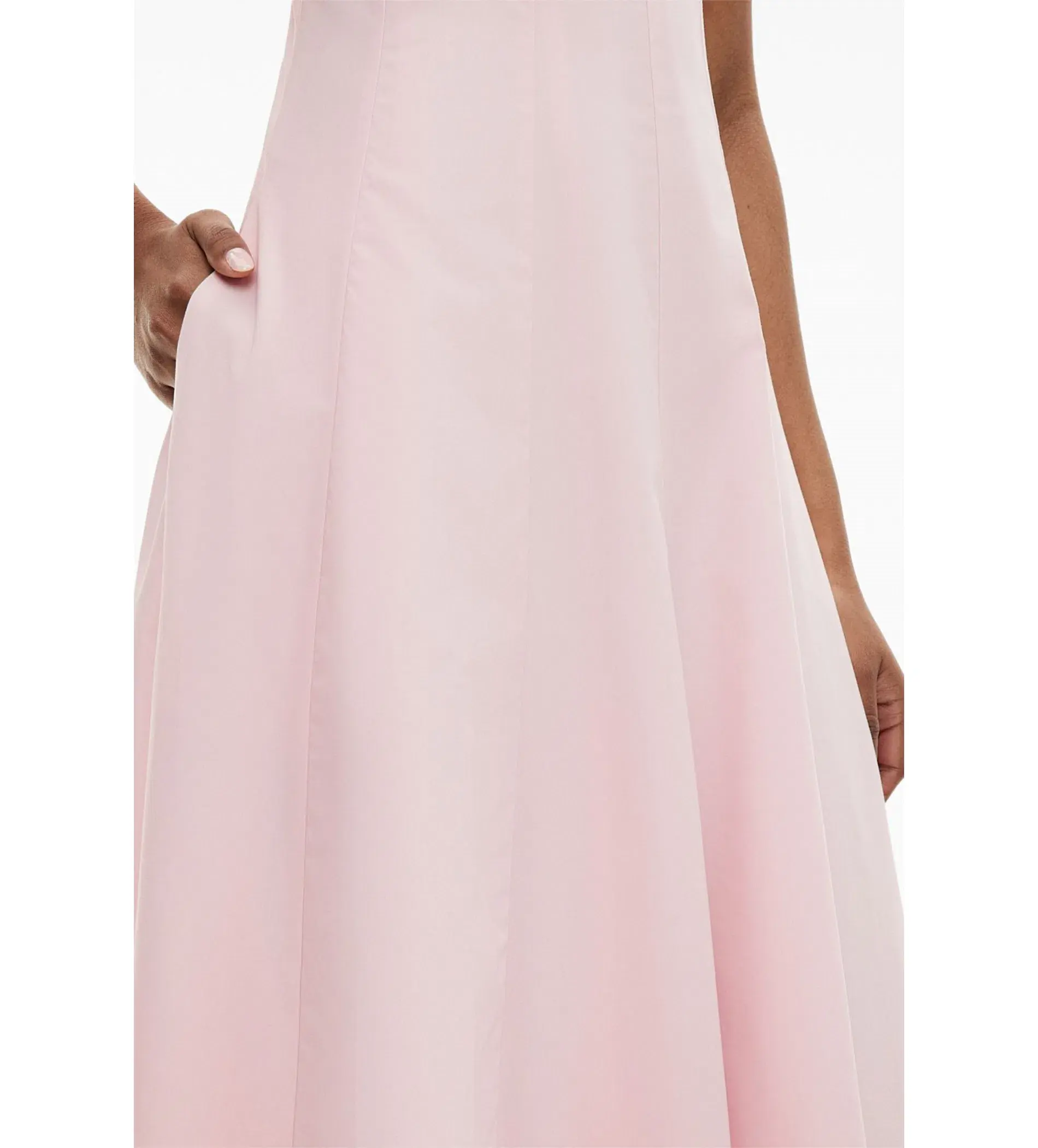 Witchery Panelled Midi Dress Powder Size AU 8 - Image 4