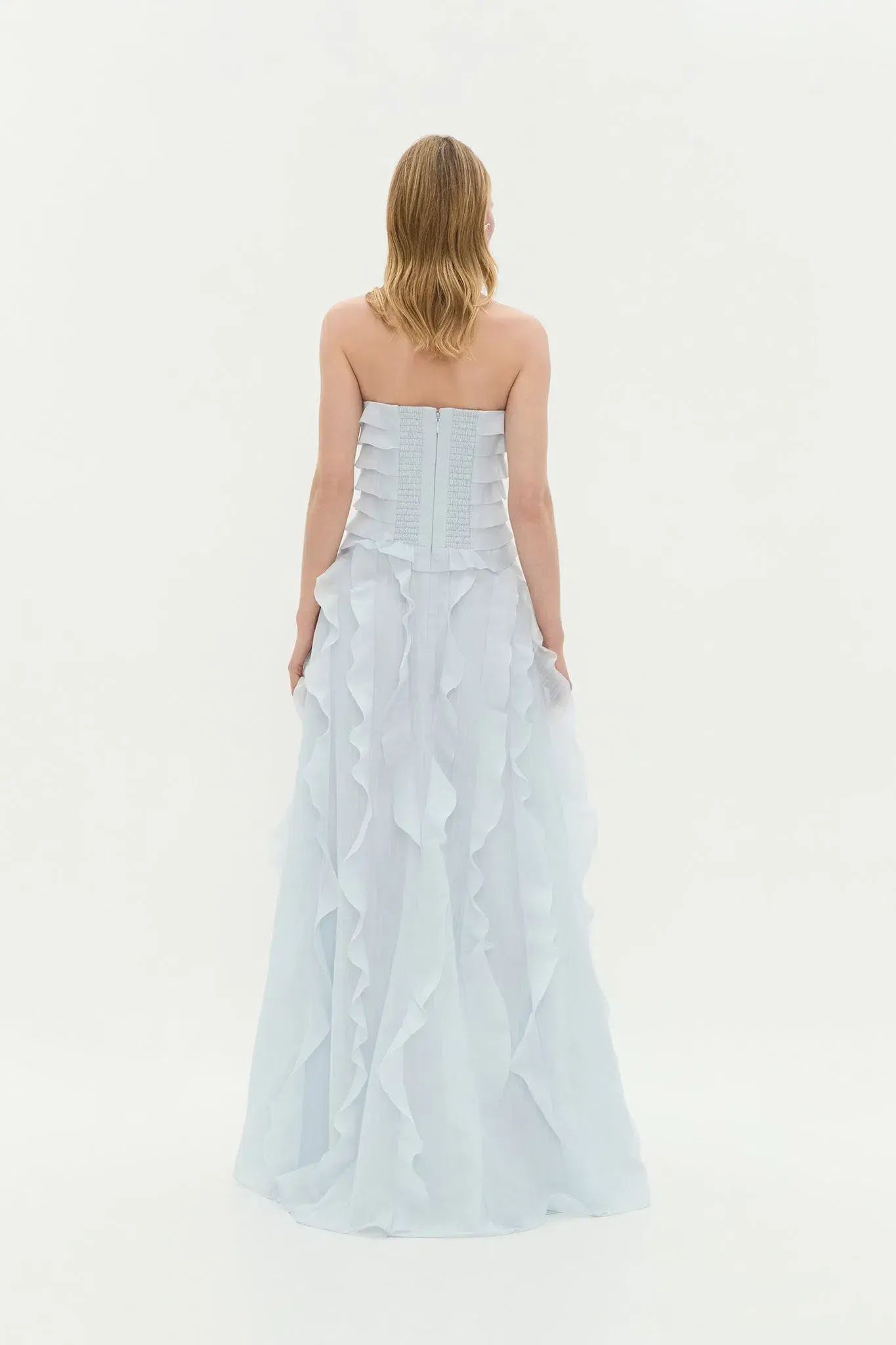Aje Allaire Maxi Gown Pastel Blue Size 12 - Image 3