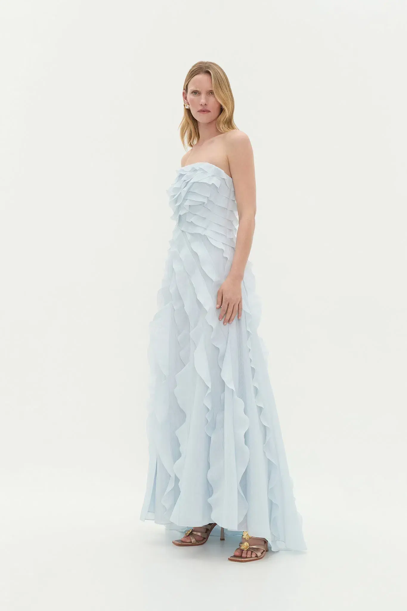 Aje Allaire Maxi Gown Pastel Blue Size 12 - Image 2