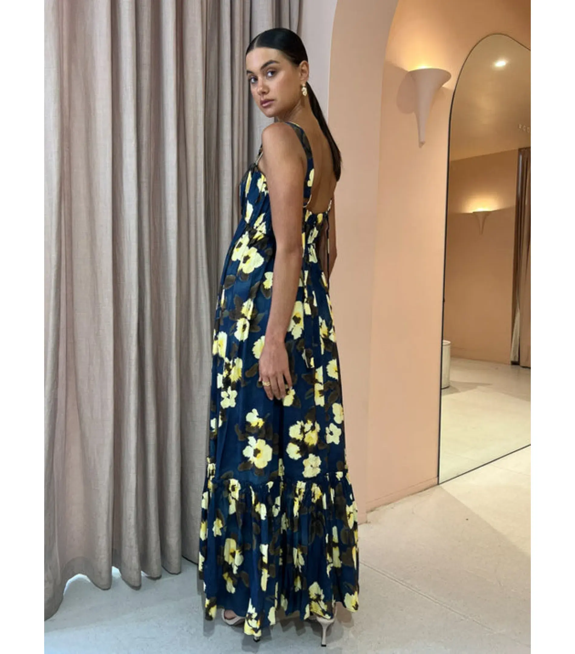 Acler Luddenham Maxi Dress Floral Posy Size US 6 / AU 10 - Image 5