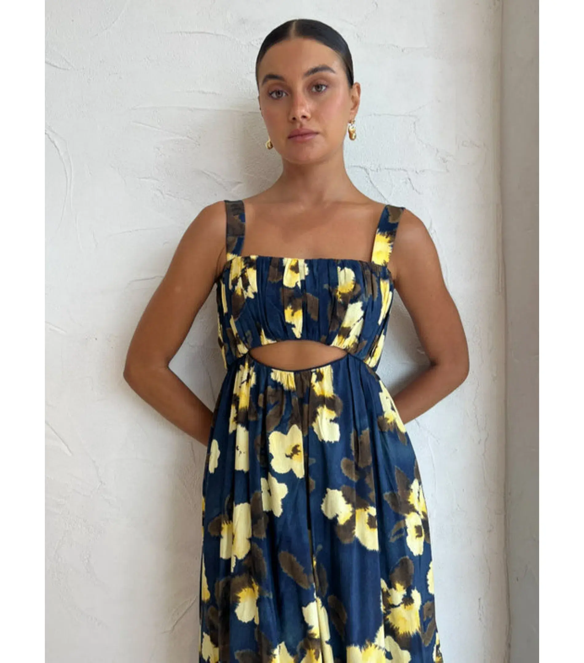 Acler Luddenham Maxi Dress Floral Posy Size US 6 / AU 10 - Image 3