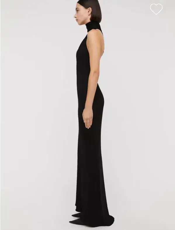 Scanlan Theodore Italian Knit Gown Black Size 12 for rent on The Volte - main image