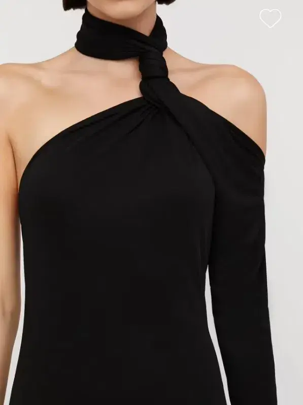 Scanlan Theodore Italian Knit Gown Black Size 12 for rent on The Volte - main image