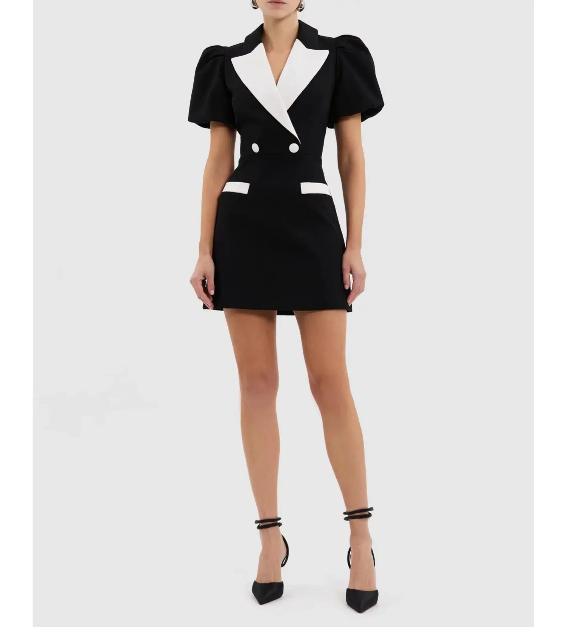 Rebecca Vallance Emma Mini Dress Black Size AU 10 - Image 2