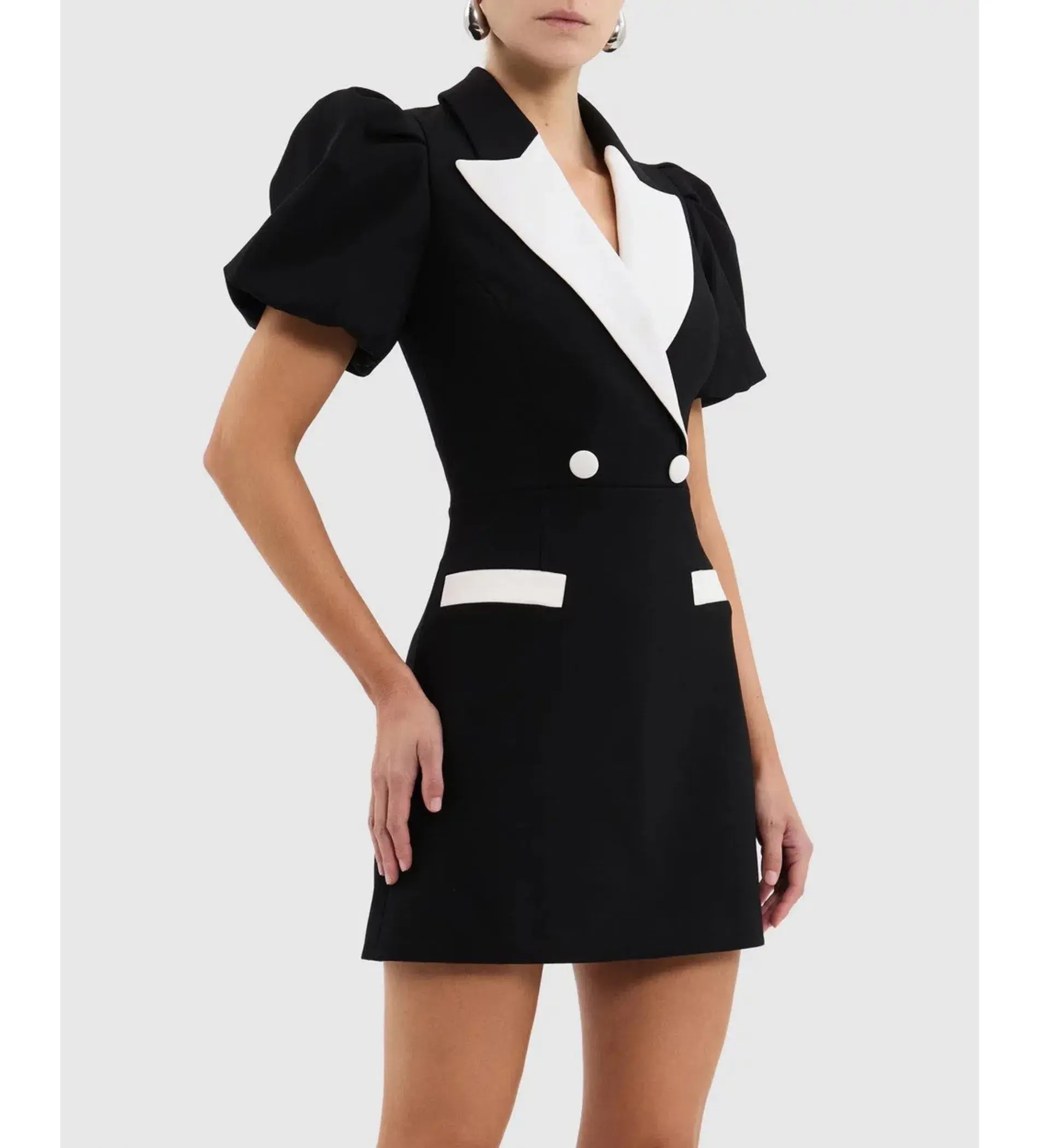 Rebecca Vallance Emma Mini Dress Black Size AU 10 - Image 1