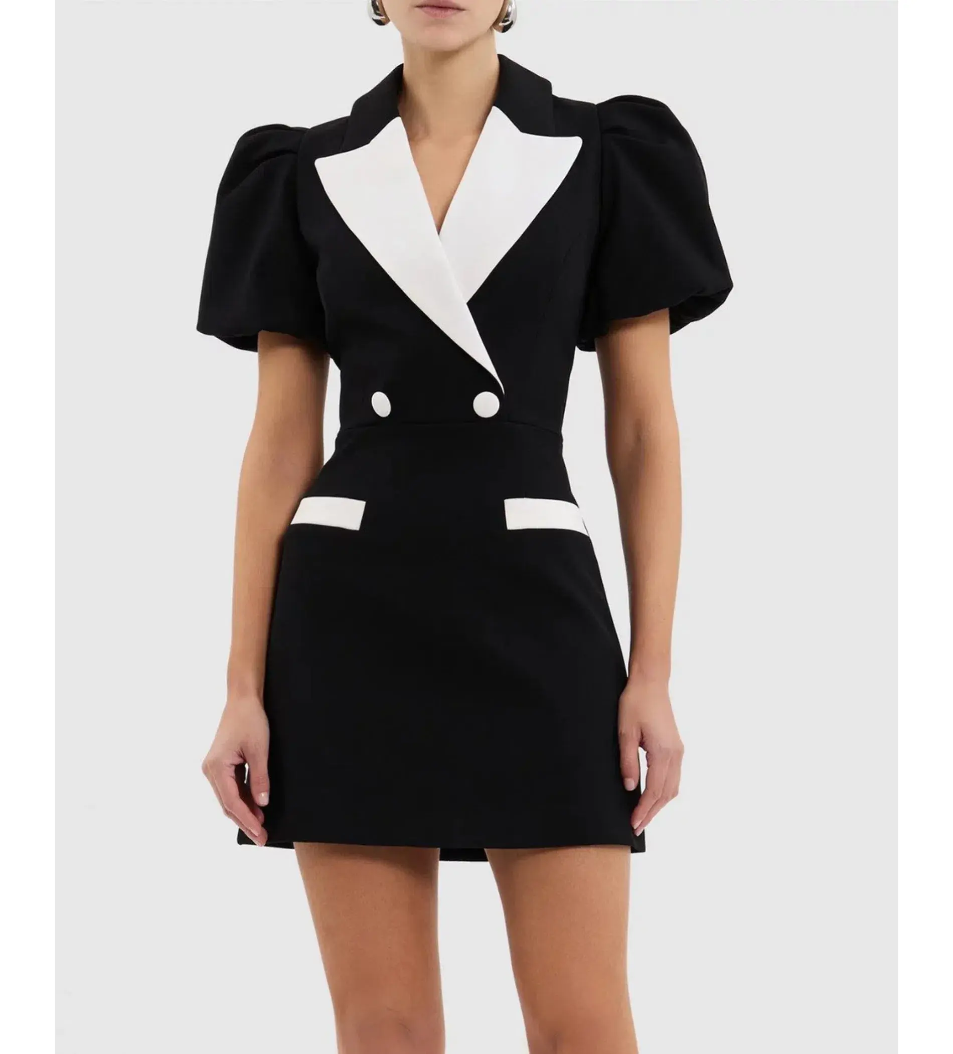 Rebecca Vallance Emma Mini Dress Black Size AU 10 - Image 3