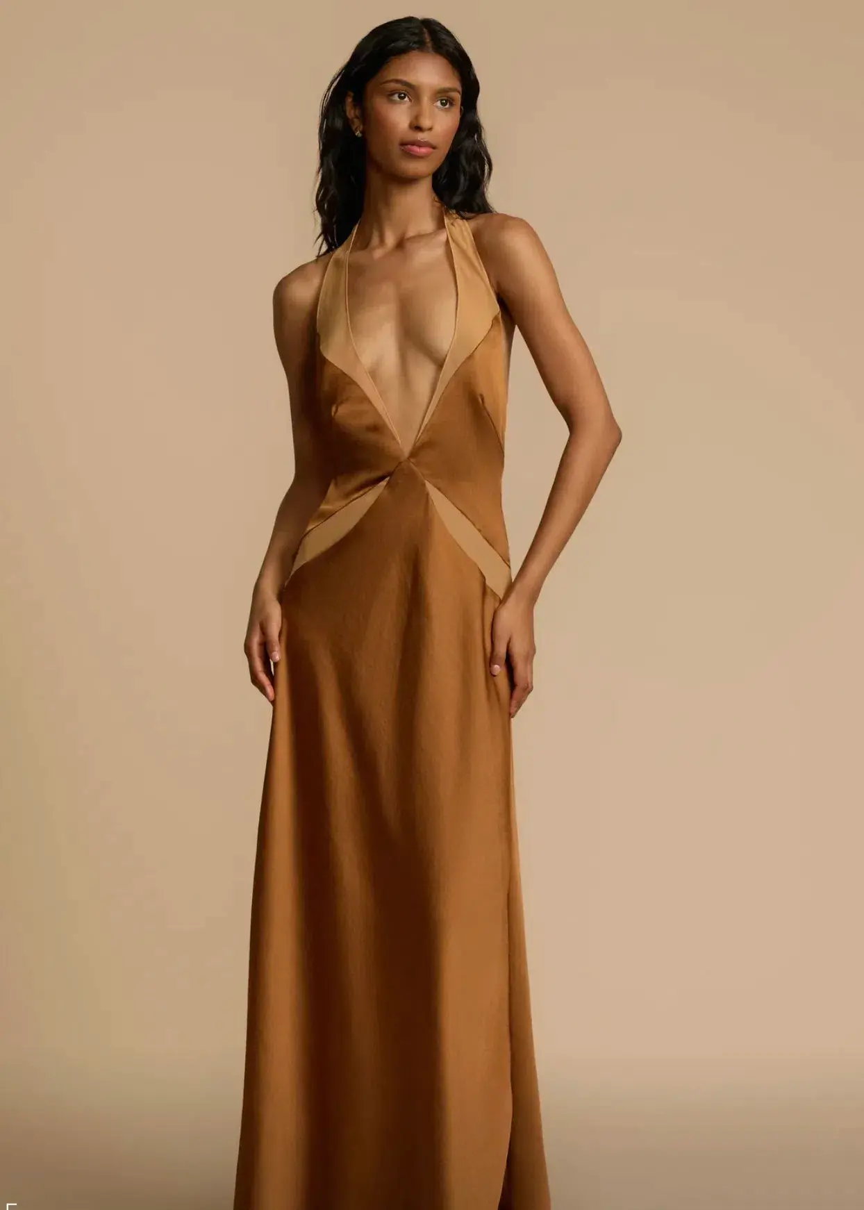 Arcina Ori Devora Dress Maxi Brown Size AU 8 - Image 1