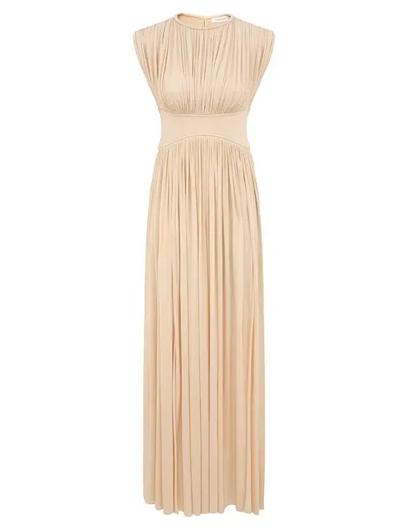Zimmermann Hypnotic Column Dress Cream Size 1/AU 10 - Image 1