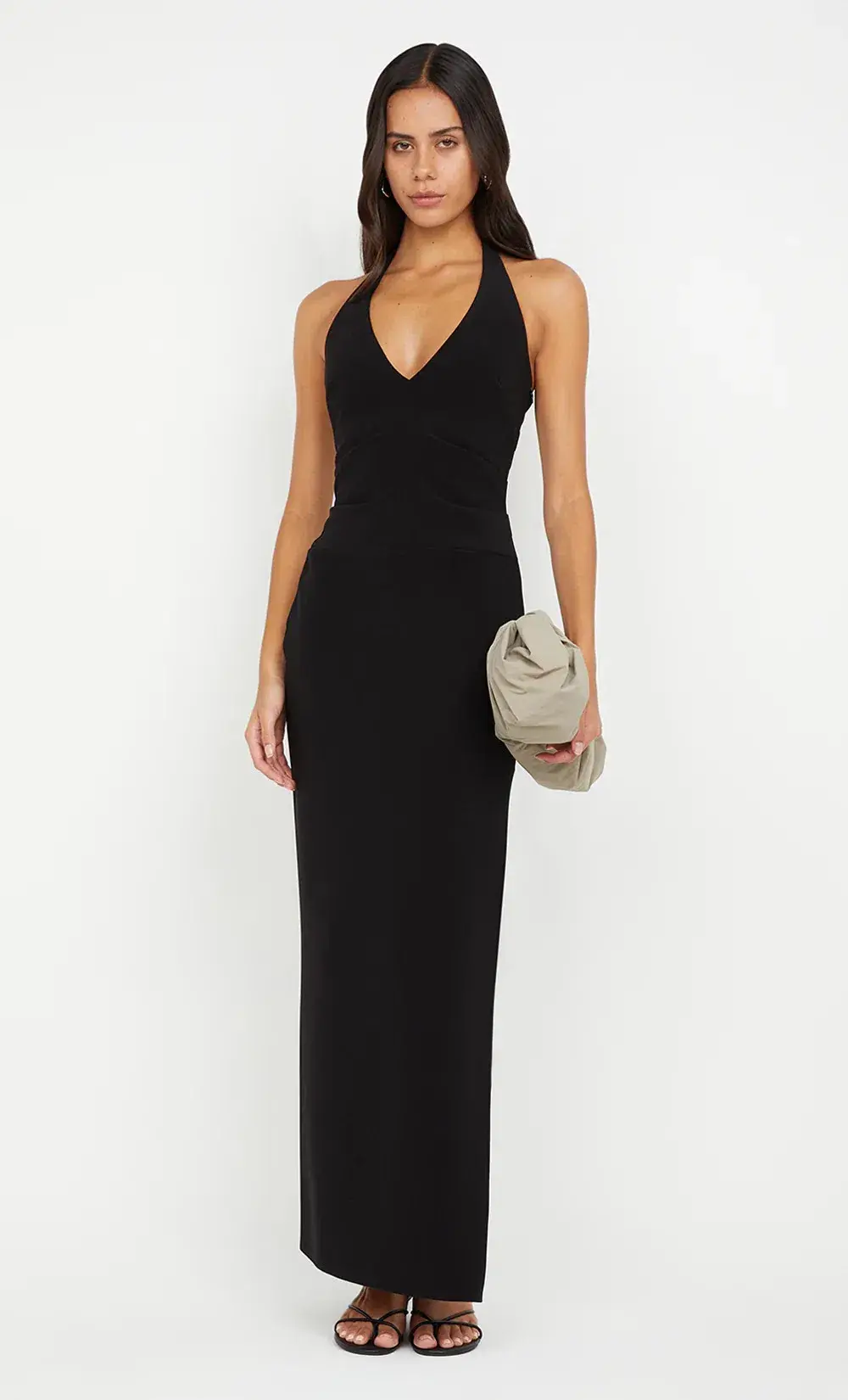 Bec & Bridge Ariven Halter Maxi Dress in Black Size AU 12 - Image 1