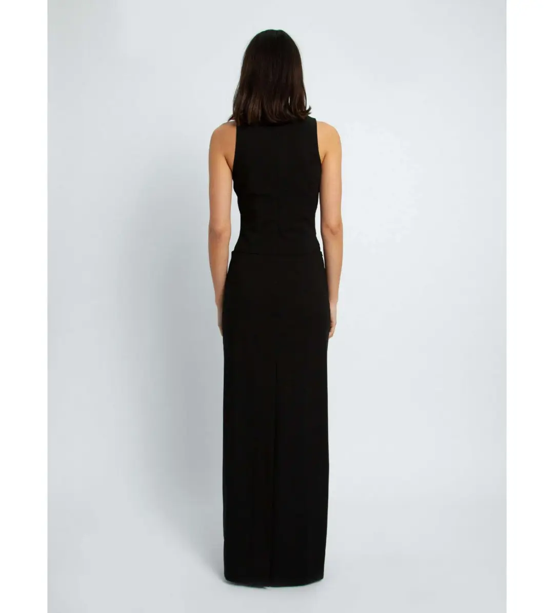 Christopher Esber Archer Column Cowl Dress Black Size 6 for rent on The Volte - main image
