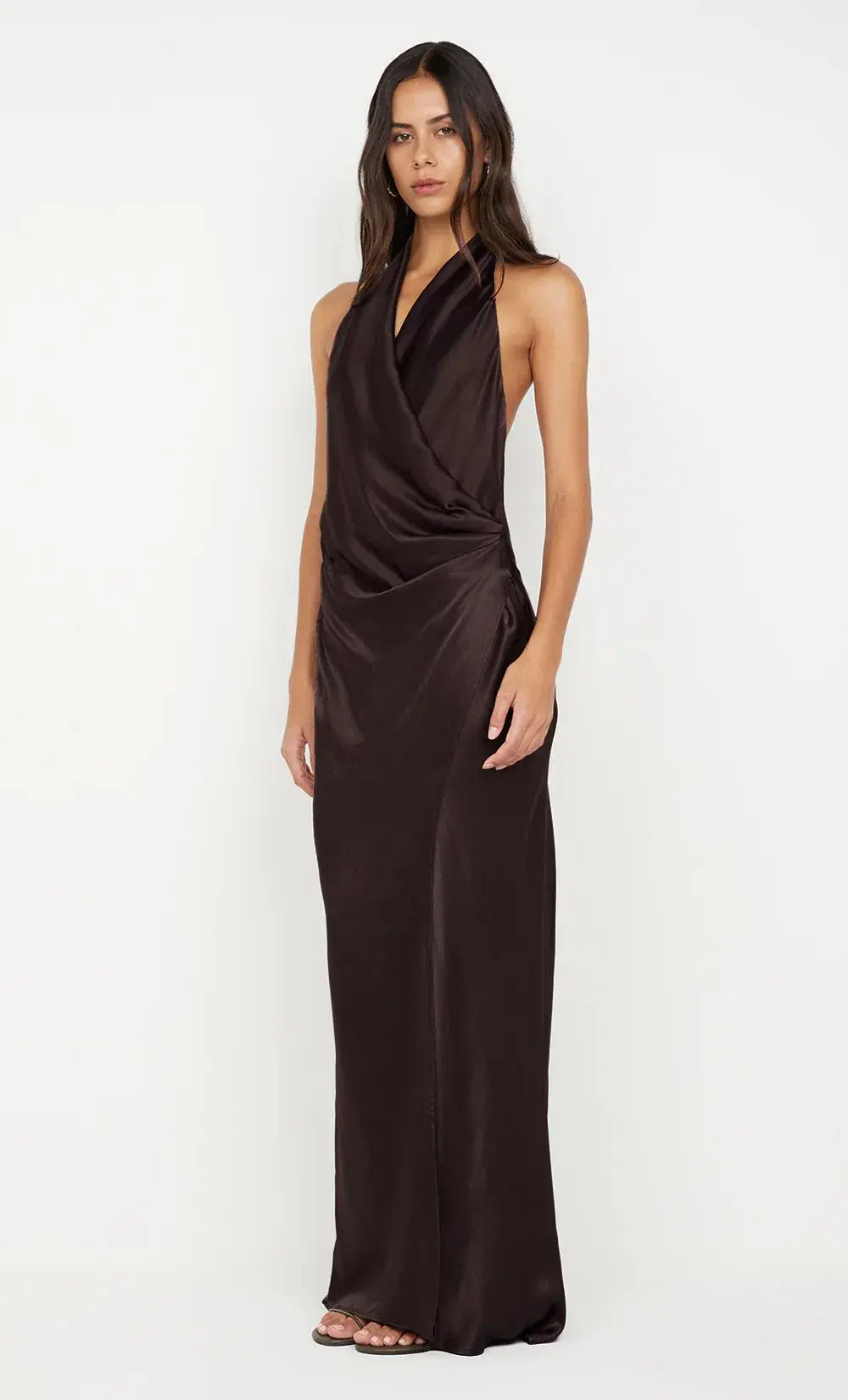 Bec & Bridge Elisia Wrap Maxi Dress  Dark Chocolate / Size 10 - Image 5