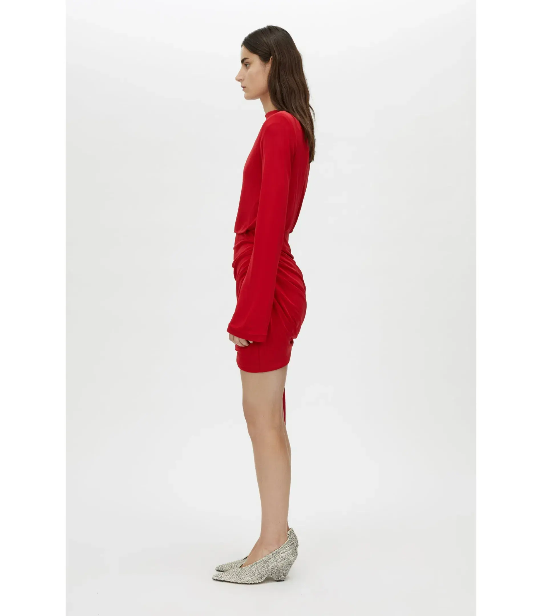 Camilla and Marc Paloma Mini Dress Scarlet Red Size AU 8 - Image 3