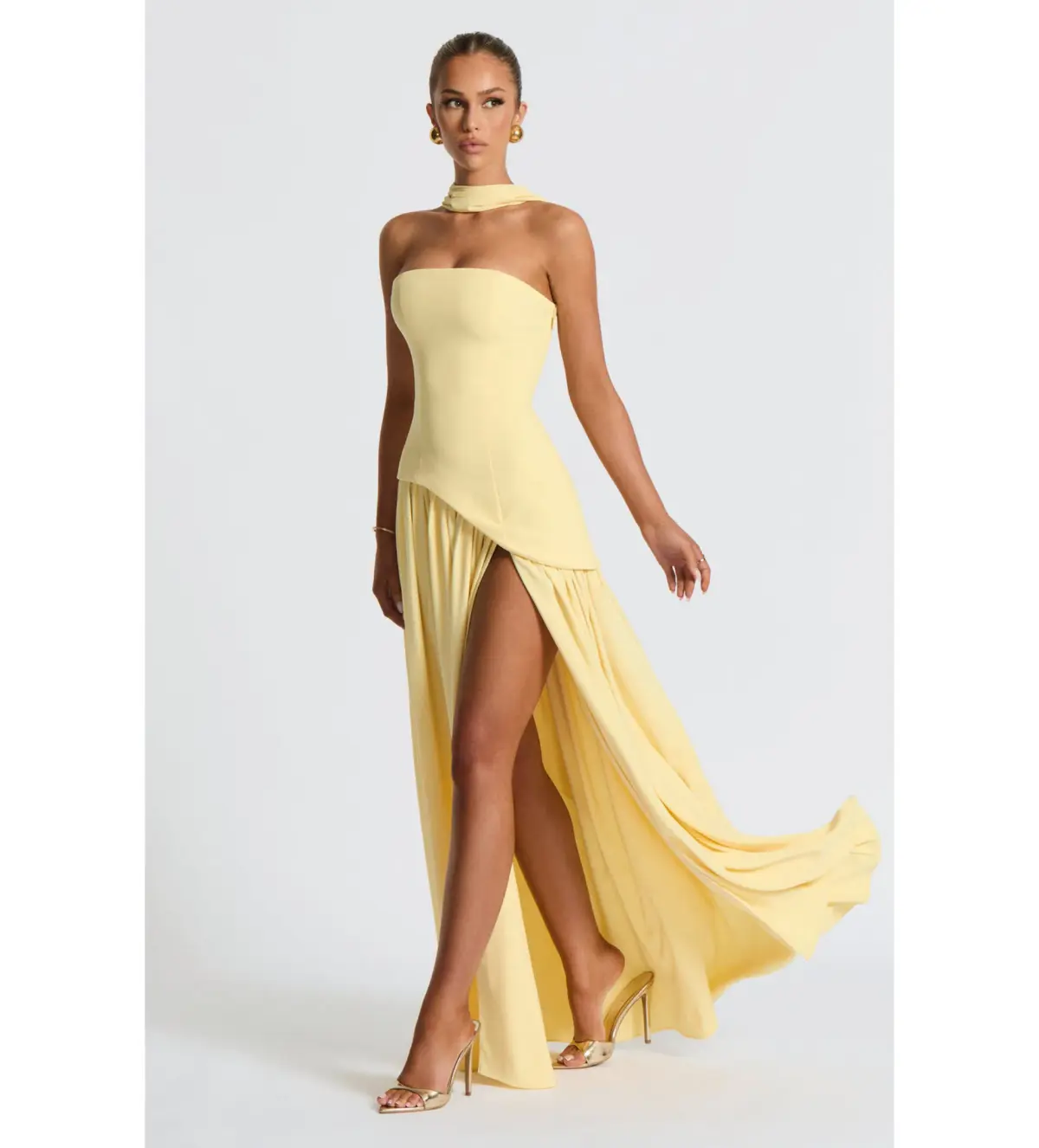 Babyboo Maliyah Maxi Dress in Lemon Yellow Size S / AU 8 - Image 3