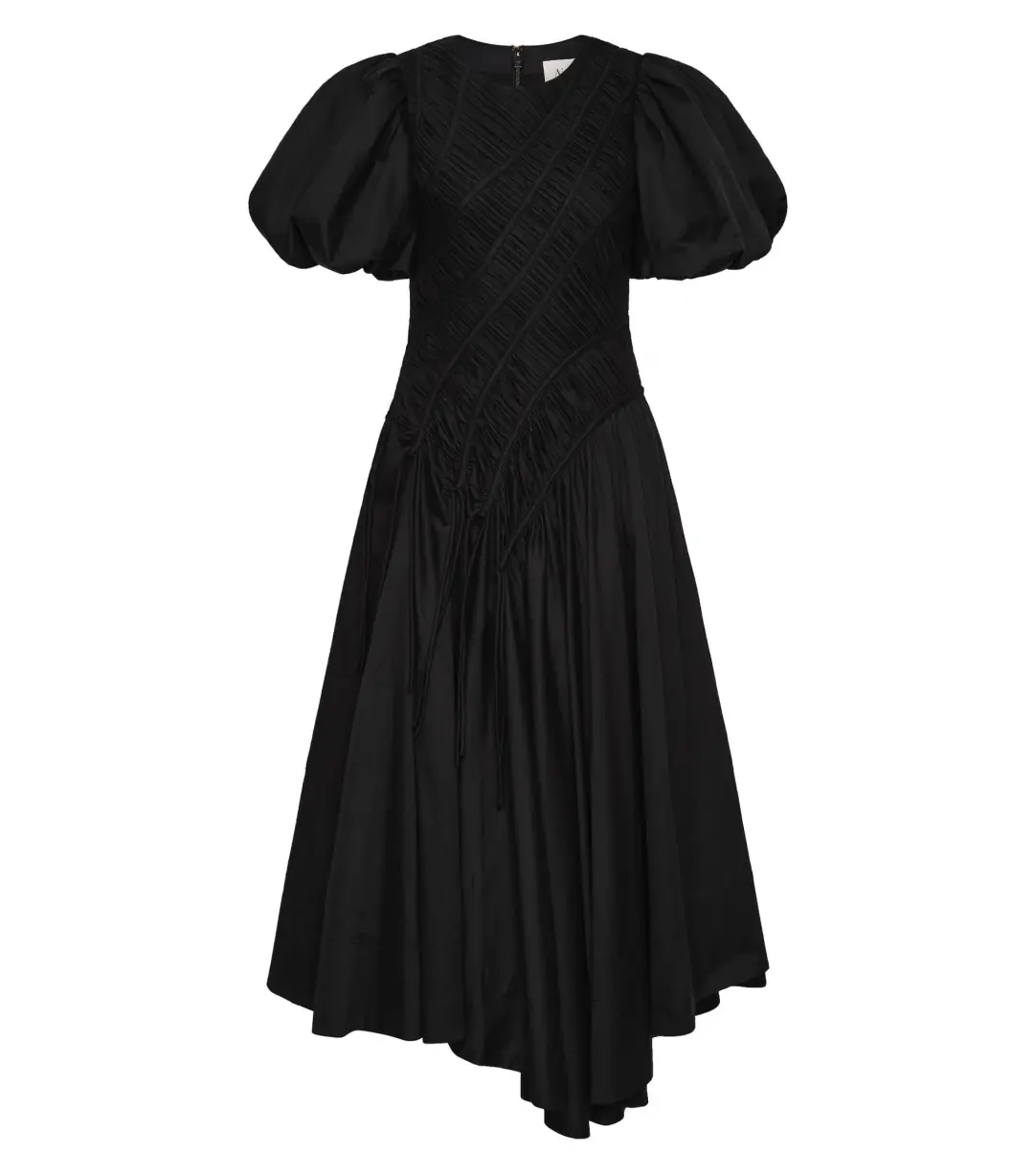 Aje Wisteria Midi Dress Black Size AU 8 for rent on The Volte - main image