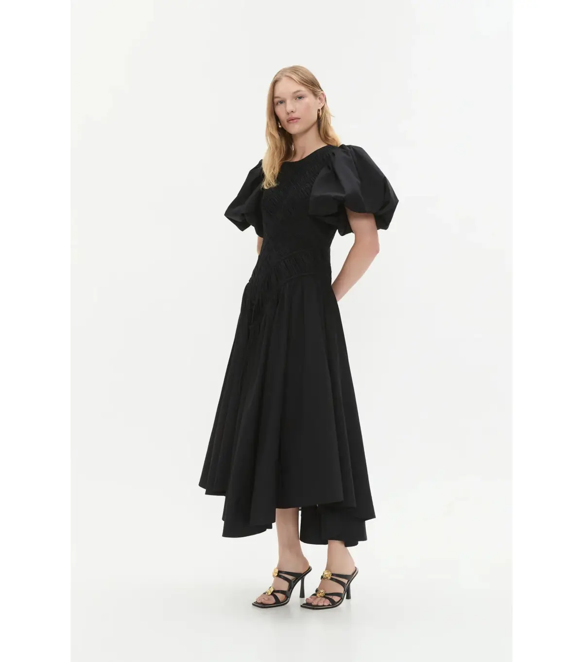 Aje Wisteria Midi Dress Black Size AU 8 - Image 3