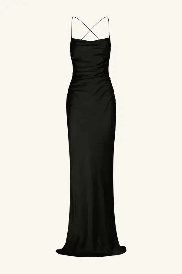 Shona Joy La Lune Lace Back Maxi Dress in  Black Size AU 10 - Image 7