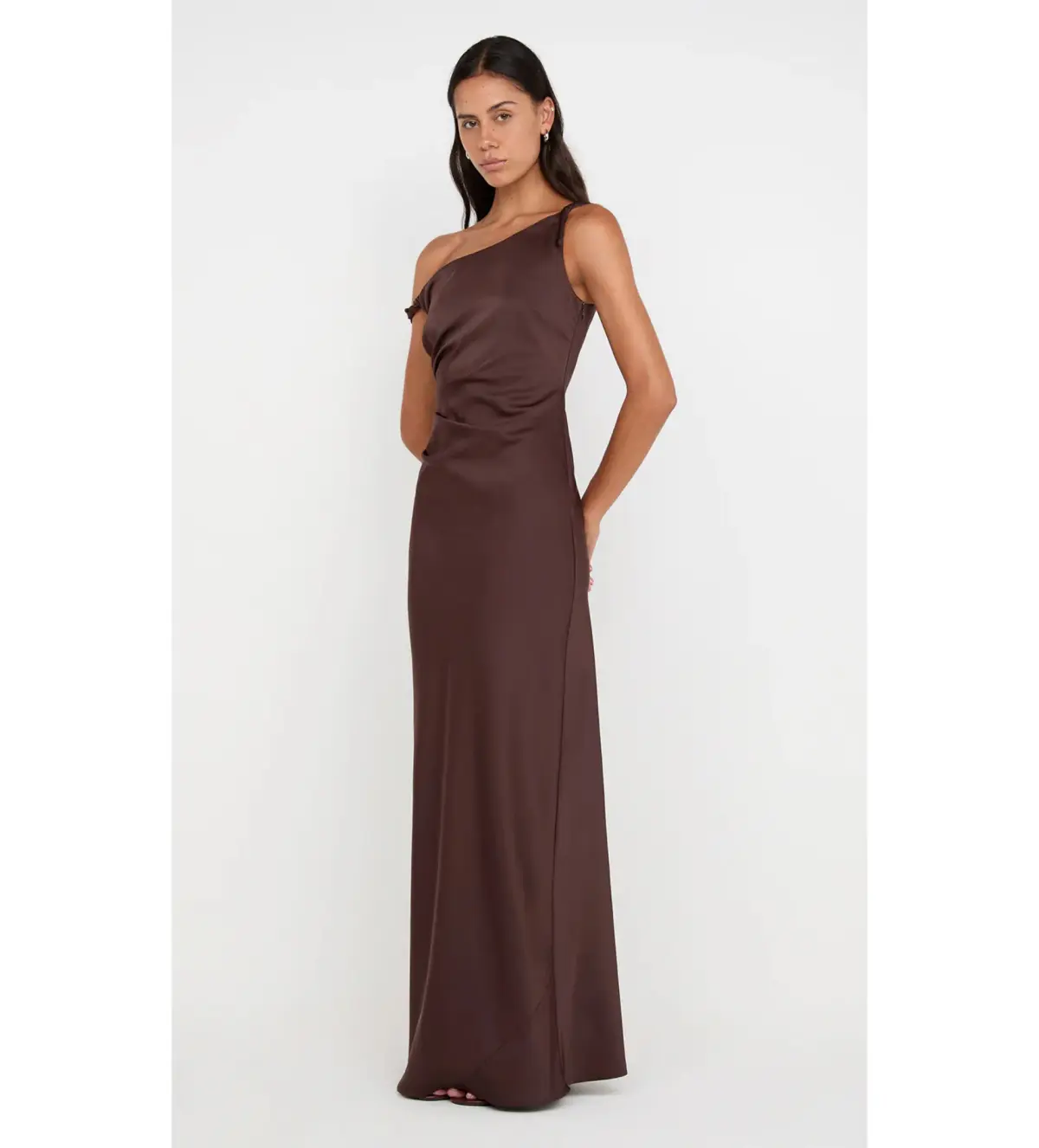 Bec and Bridge Lunetta Twist Strap Dress in Dark Chocolate Size L / AU 12 - Image 2