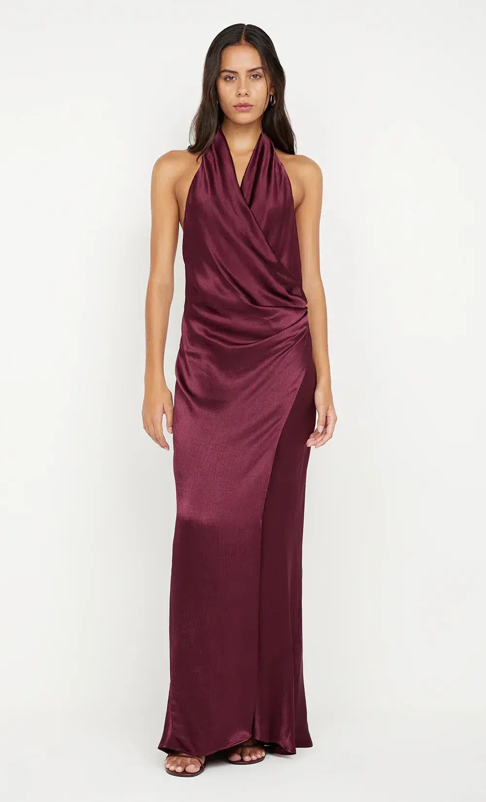 Bec & Bridge Elisia Wrap Maxi Dress in Plum Size 6 - Image 1