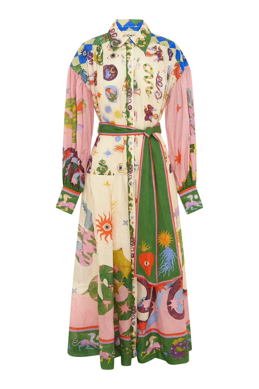 Alemais Seeker Shirtdress Midi Dress Multi Size 14  - Image 5