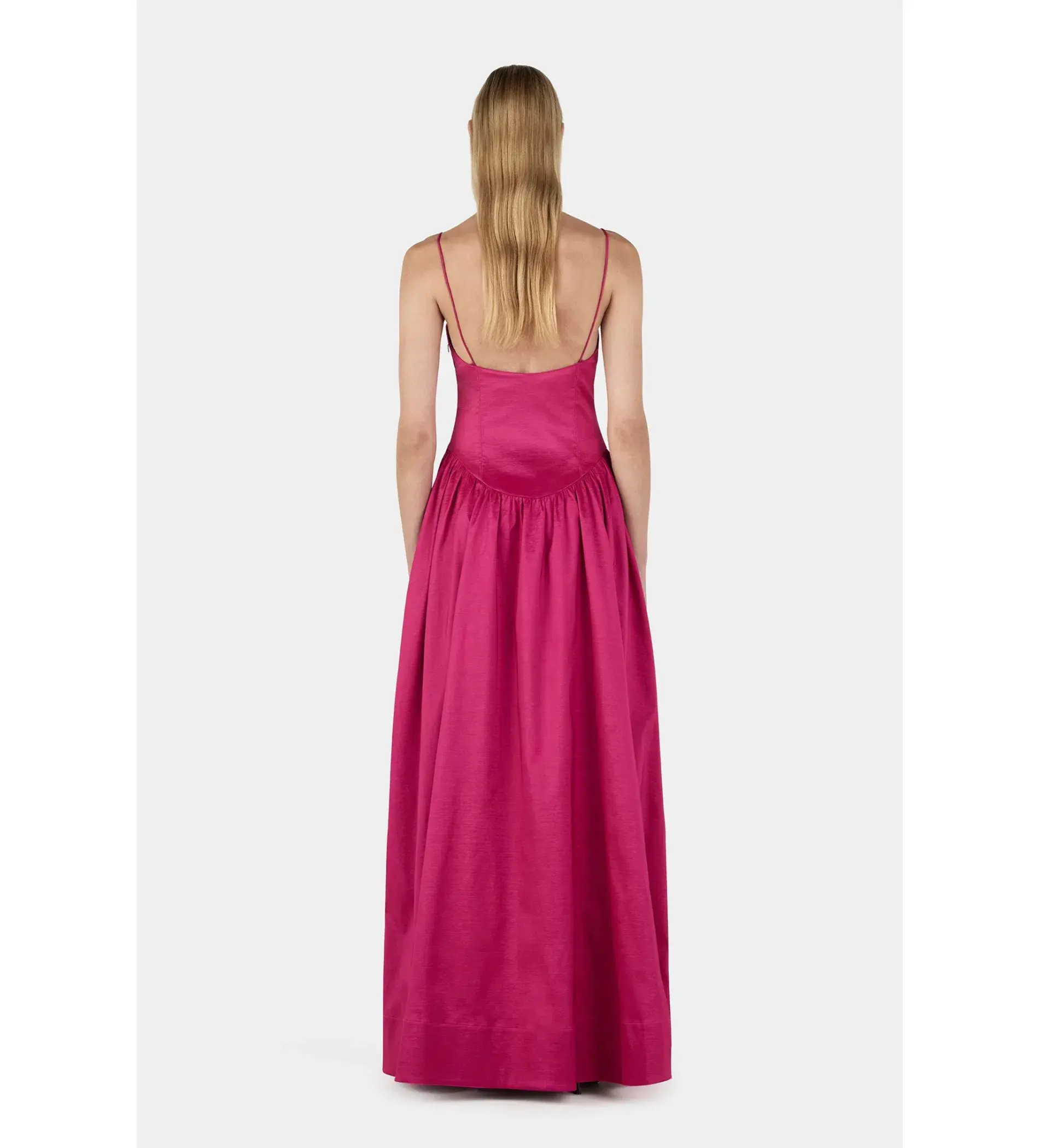 Hansen and Gretel Bellini Taffeta Gown Magenta Size AU 8 - Image 4