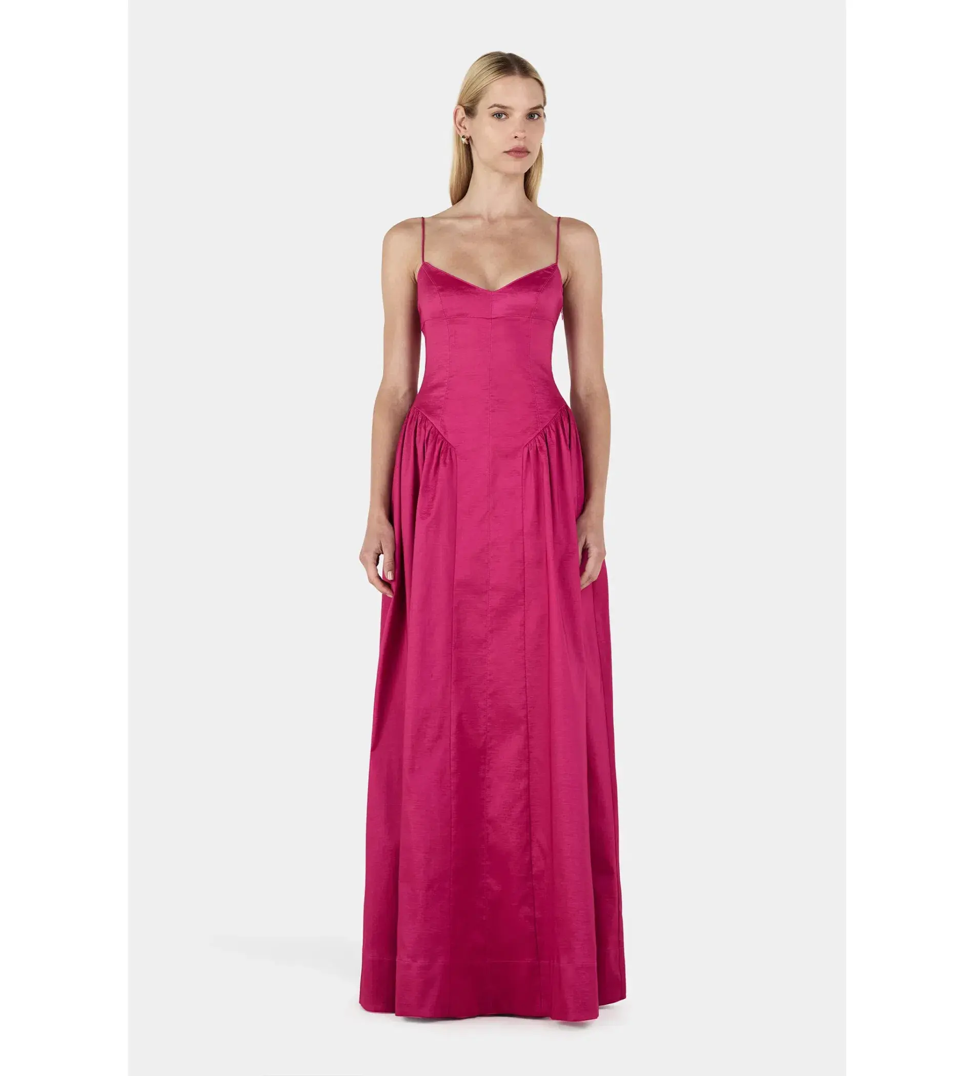 Hansen and Gretel Bellini Taffeta Gown Magenta Size AU 8 - Image 1