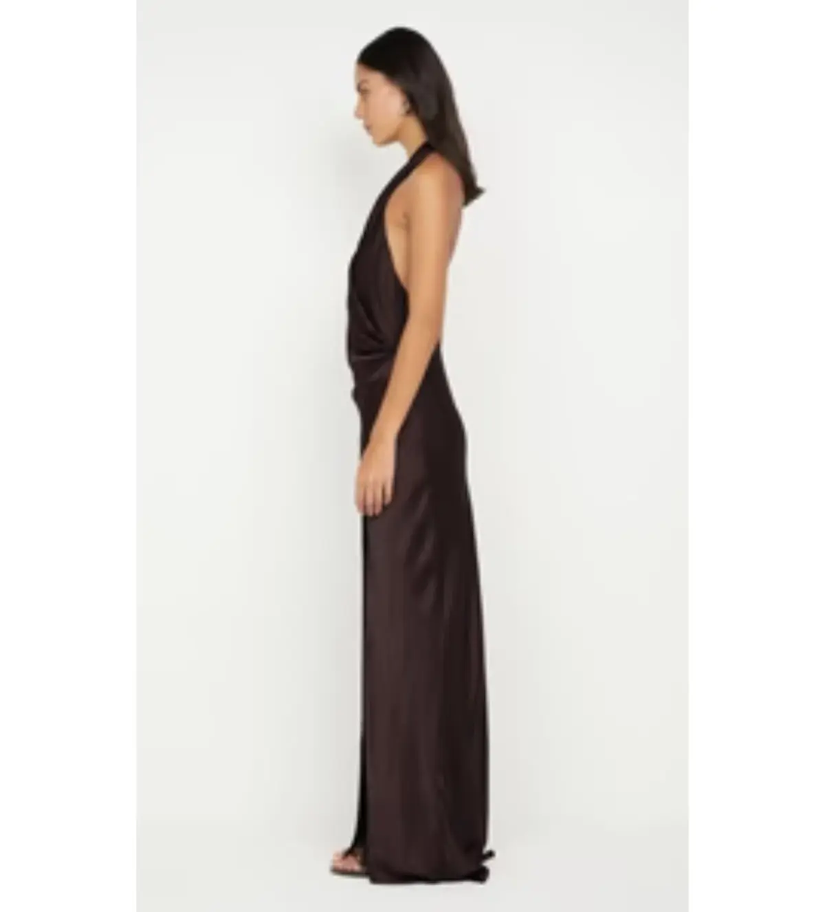 Bec & Bridge Elisia Wrap Maxi Dress in Dark Chocolate  Size AU  8 - Image 3