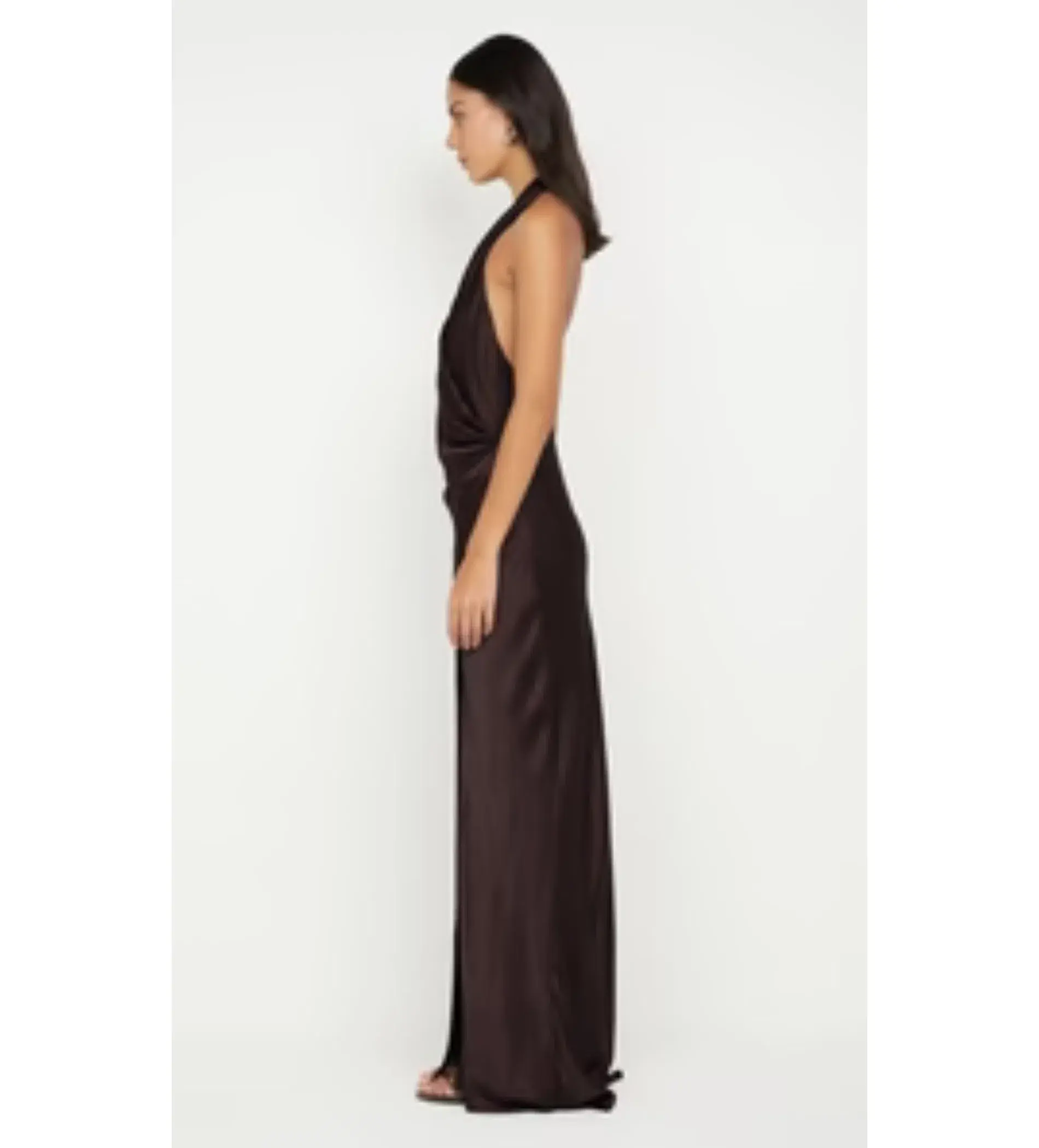 Bec & Bridge Elisia Wrap Maxi Dress in Dark Chocolate  Size AU  8 - Image 3