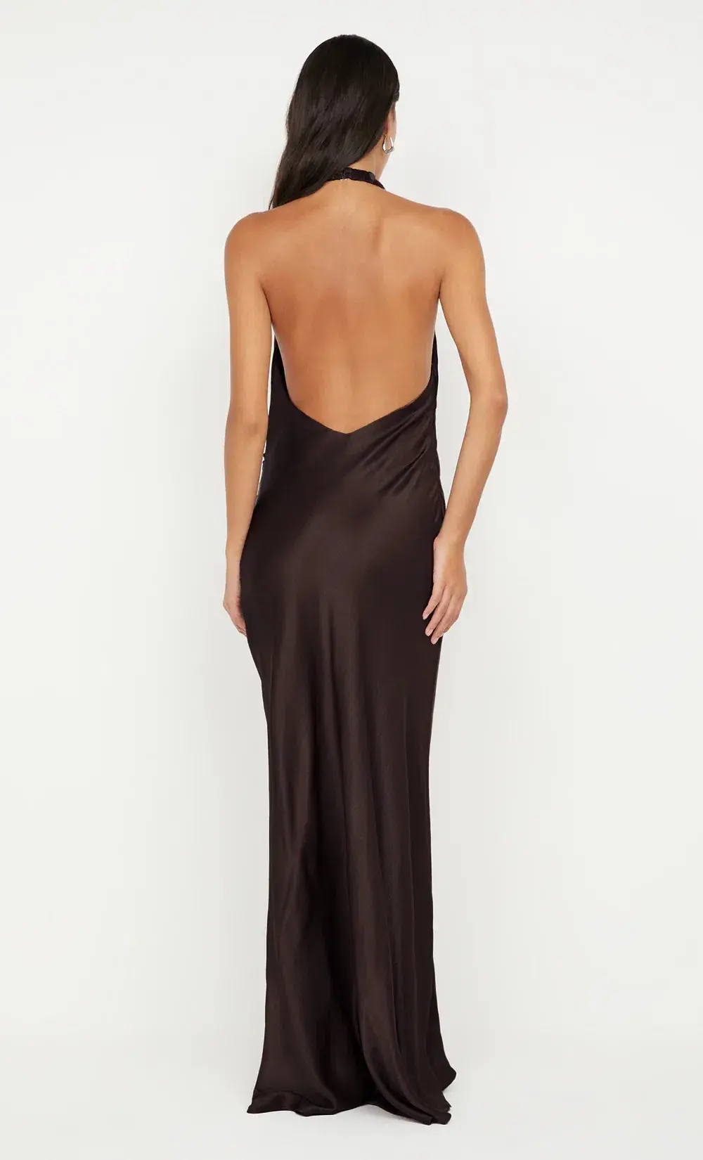 BEC & BRIDGE ELISIA WRAP MAXI DRESS / DARK CHOCOLATE / SIZE 6 - Image 2