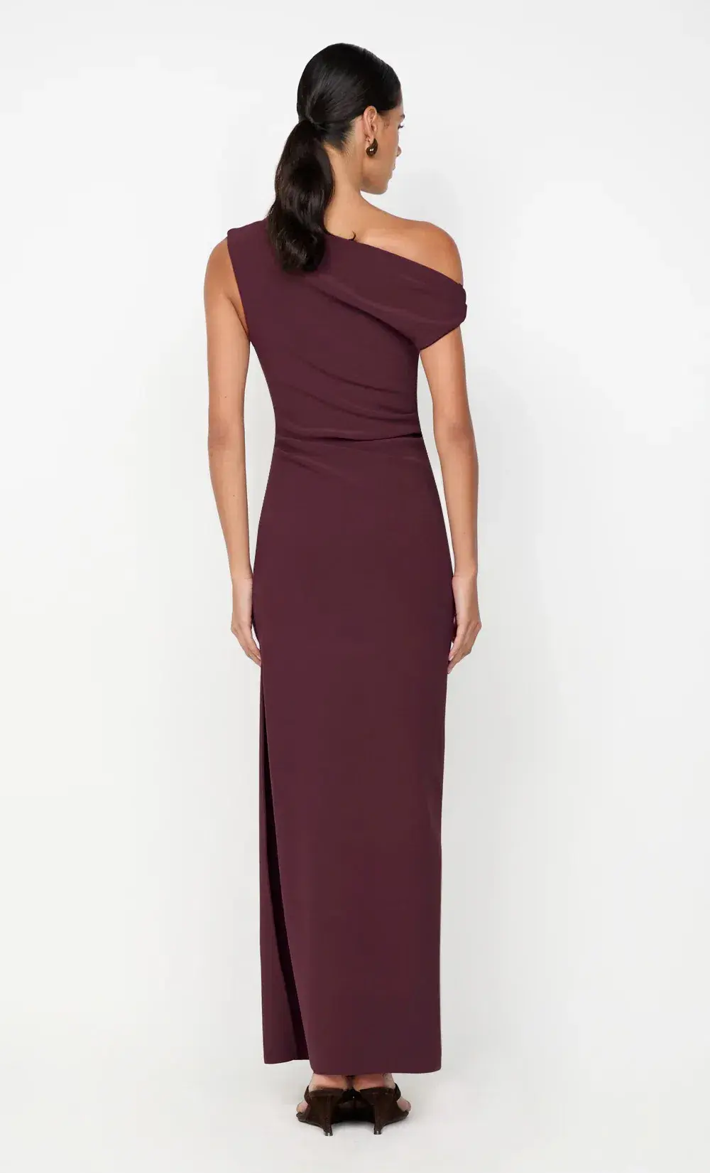 BEC & BRIDGE LEORA ASYM MAXI DRESS / PLUM / SIZE 12 - Image 5