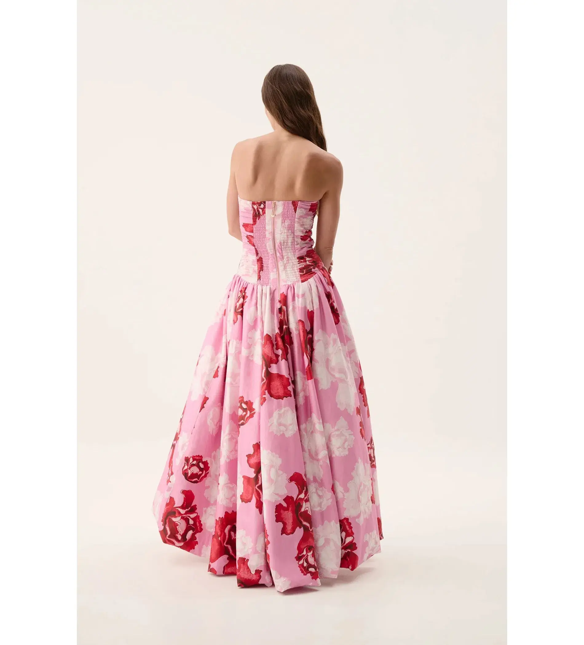 Aje Behold Maxi Dress Pink Boldly Blooming Size AU 10 - Image 6