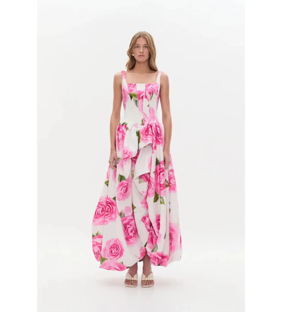 Aje Alani Gown in Soft Rose Light Size XL / AU 14 for rent on The Volte - main image