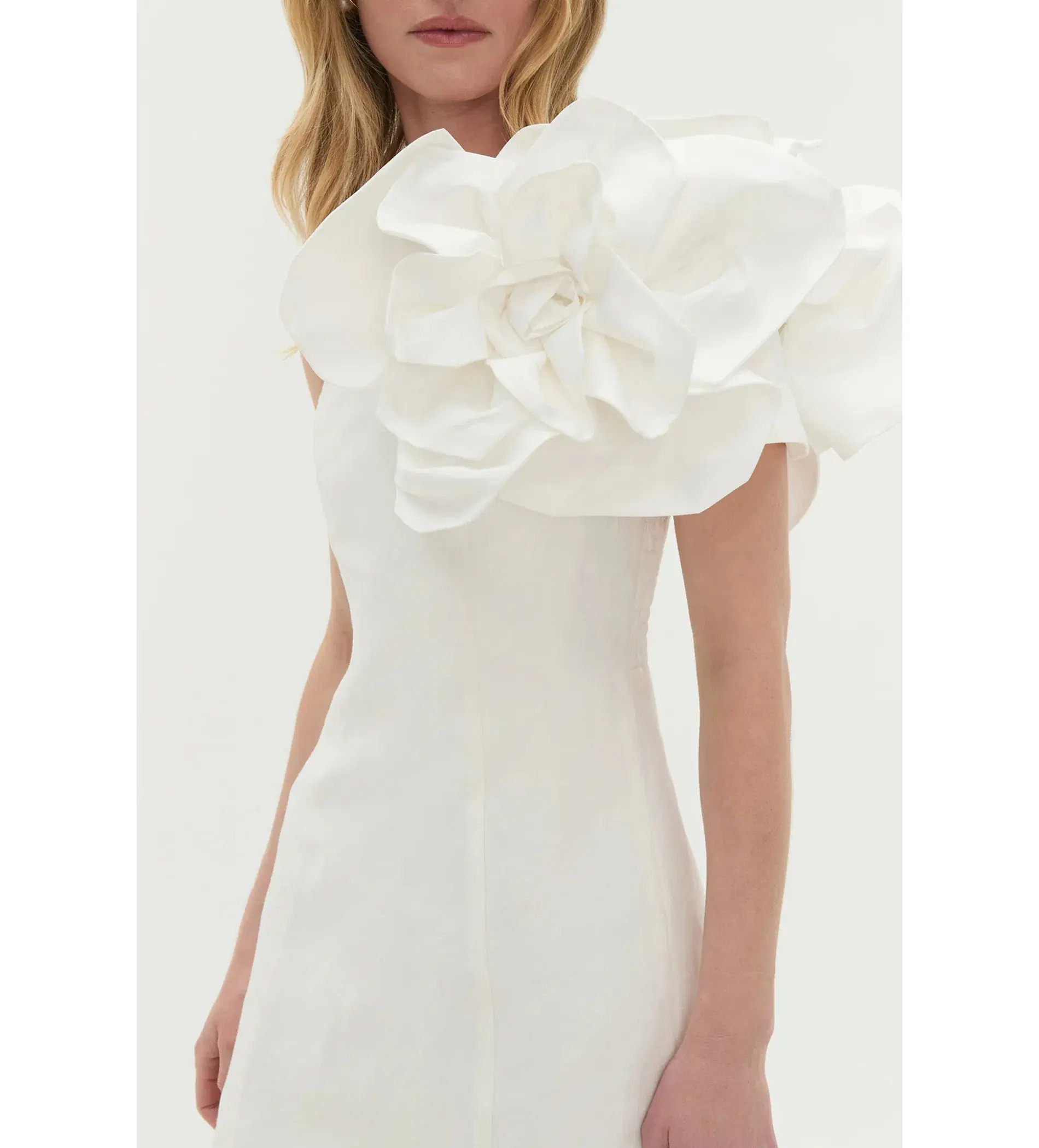 Aje Florence Mini Dress Ivory Size 14 - Image 3