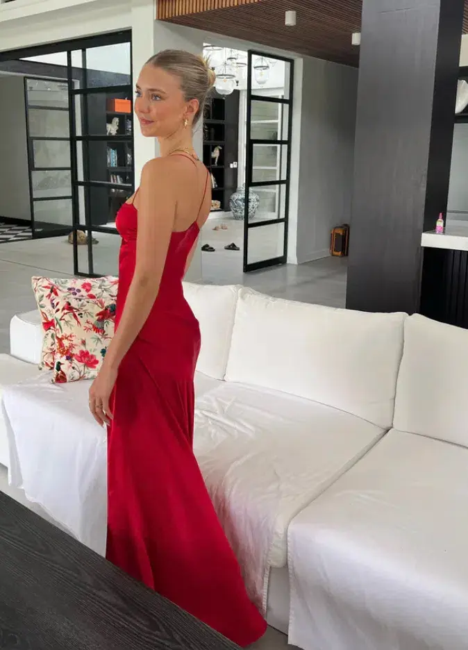 HNTR The Label Gaia Gown Red Size AU 6 - Image 3