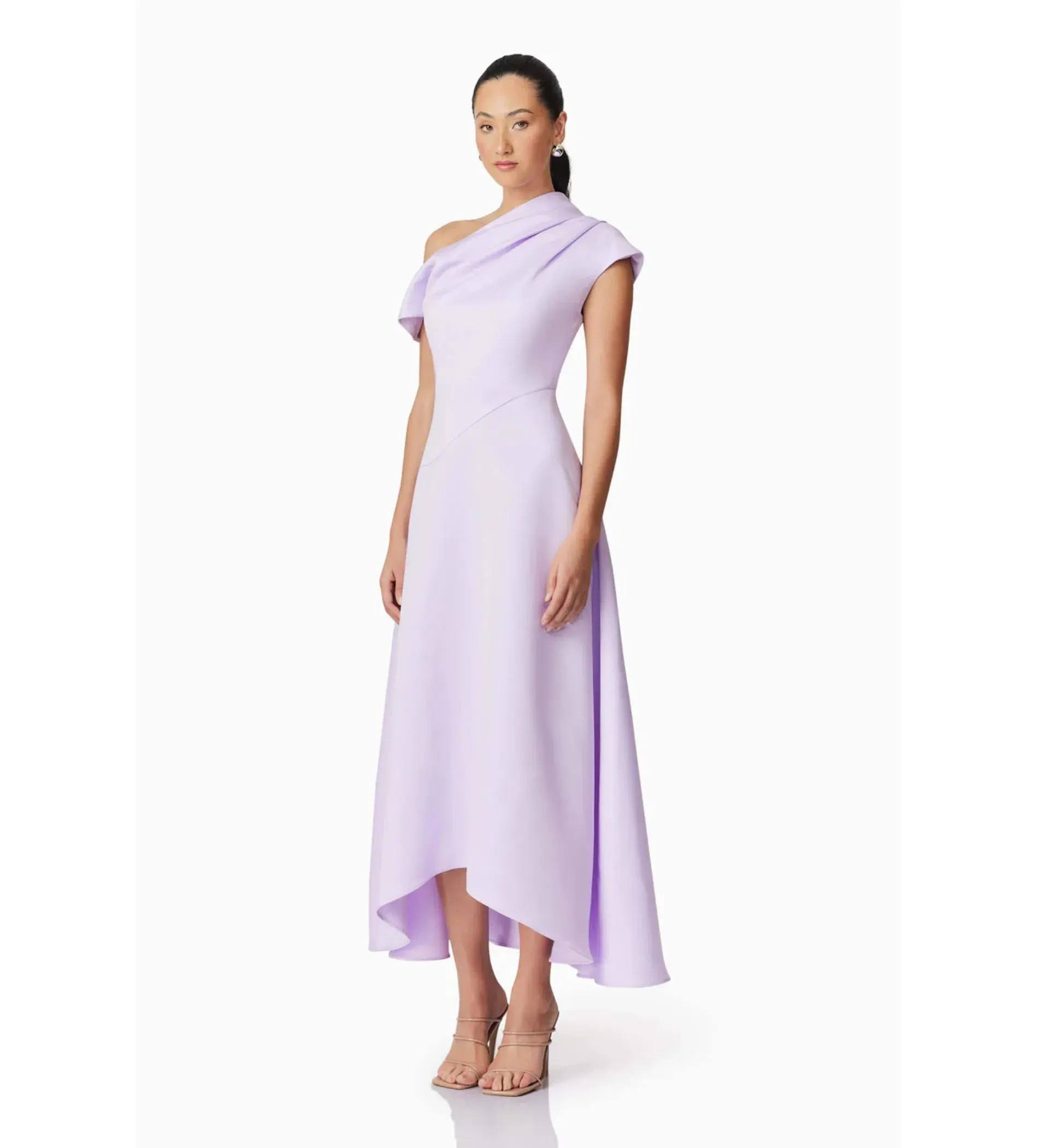 Elliatt Marissa One Shoulder Gown Purple Size 10/M - Image 3