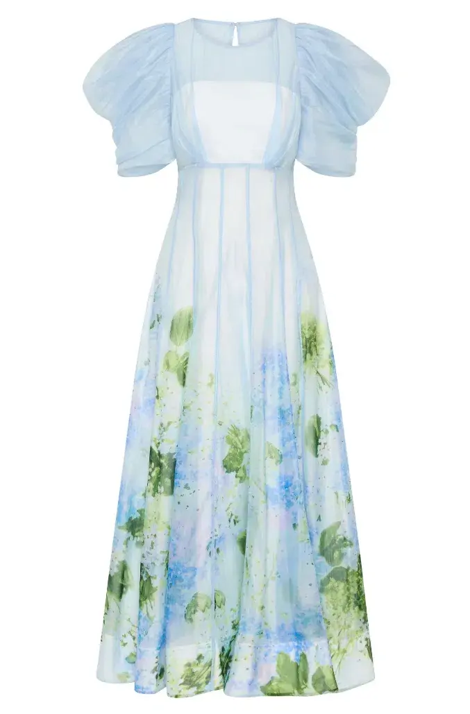 Aje Clementine Midi Dress Floral Size 10 - Image 7