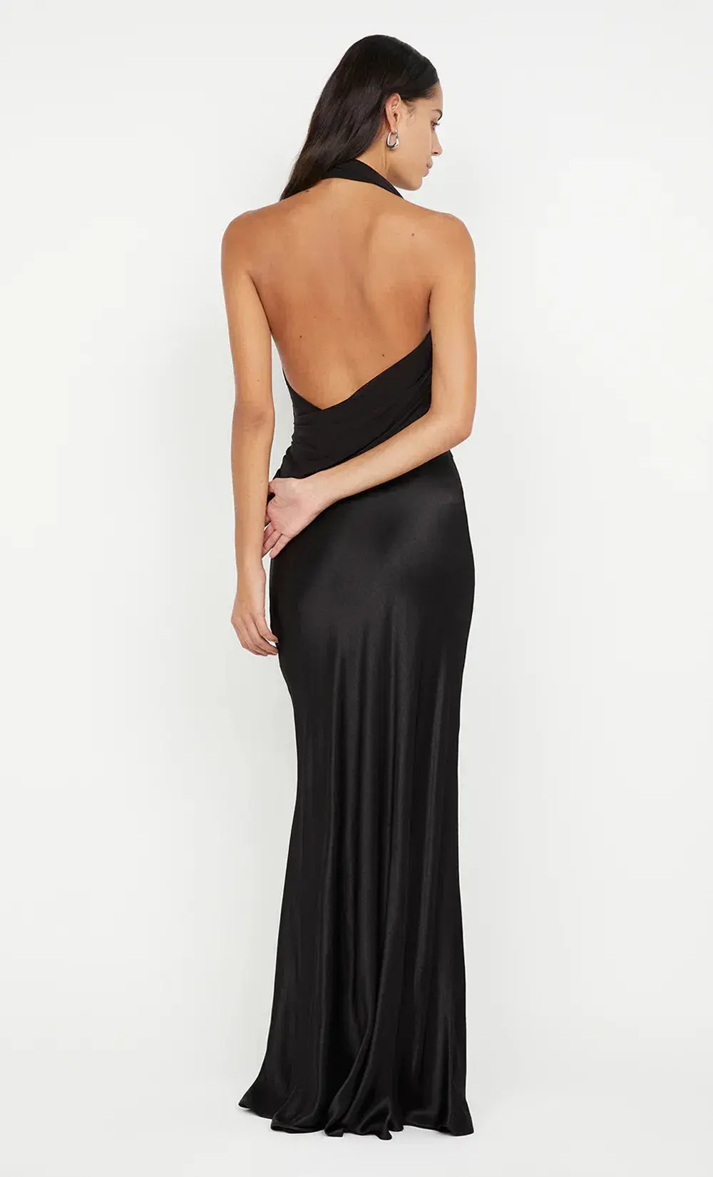 Bec & Bridge Ida Halter Maxi Dress in Black Size AU 8 - Image 4