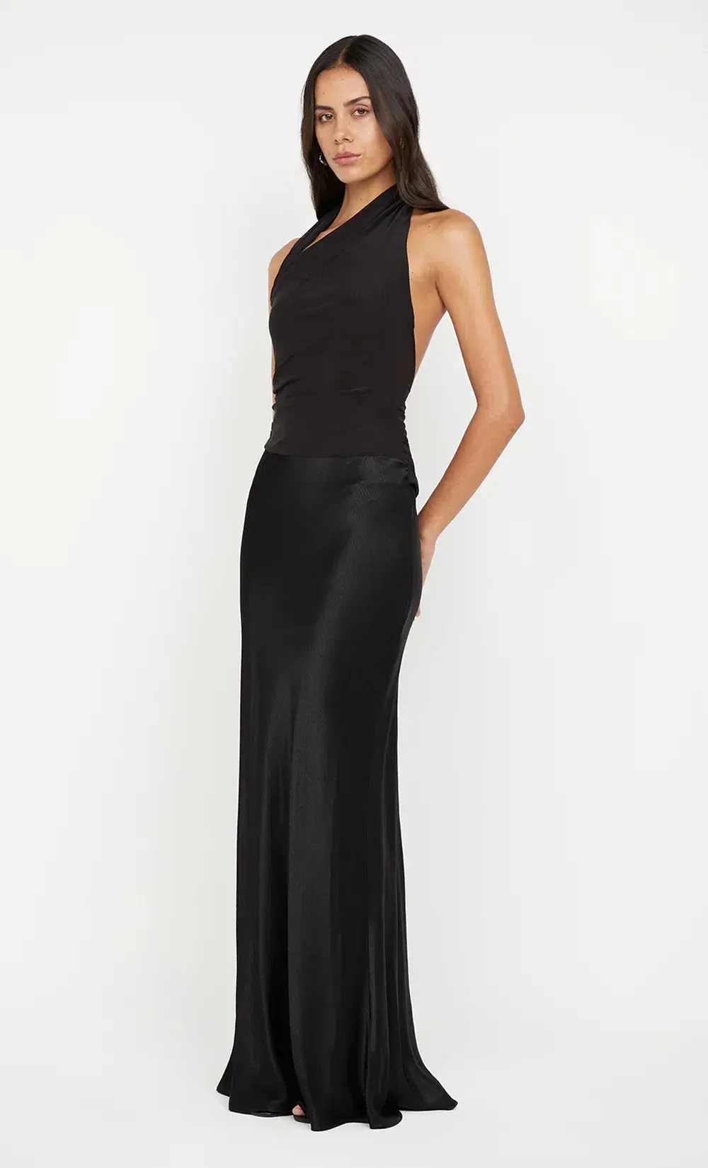 Bec & Bridge Ida Halter Maxi Dress in Black Size AU 8 - Image 2